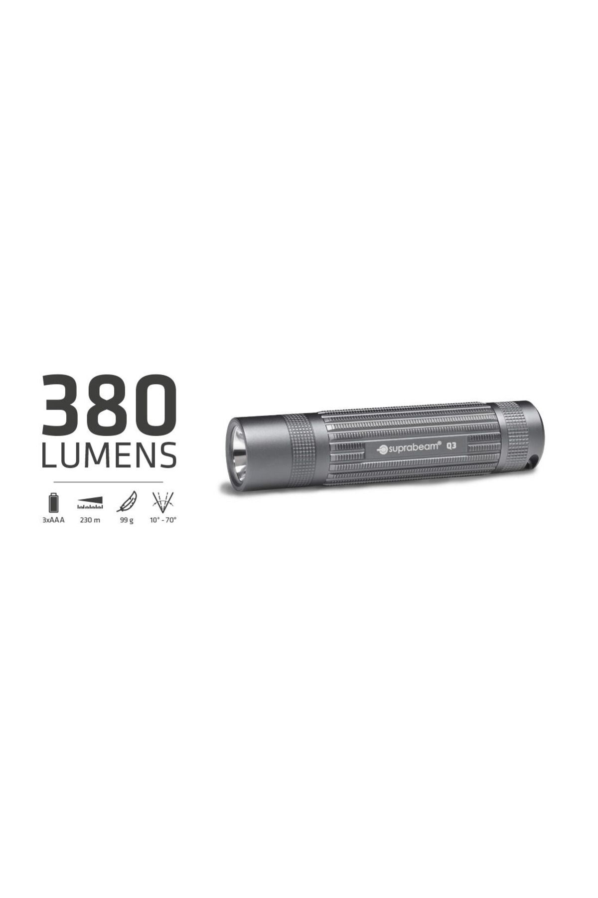 Suprabeam-Flashlight, Q3, 380 Lumens 2
