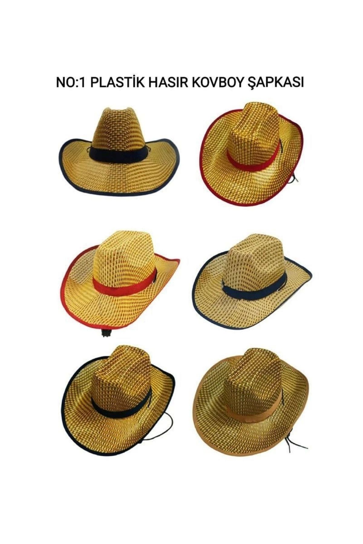 Lenaca No-1 Hasır Erkek Kovboy Şapka