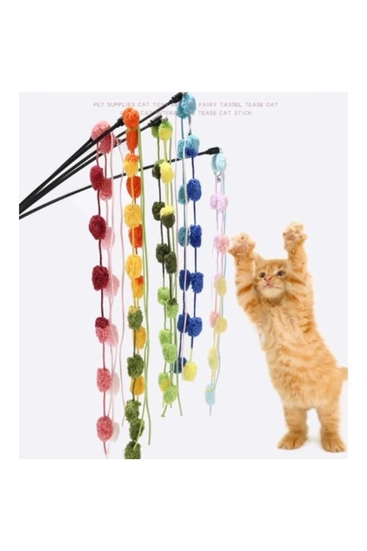 Lenaca Çıngıraklı Kedi Oyun Oltası