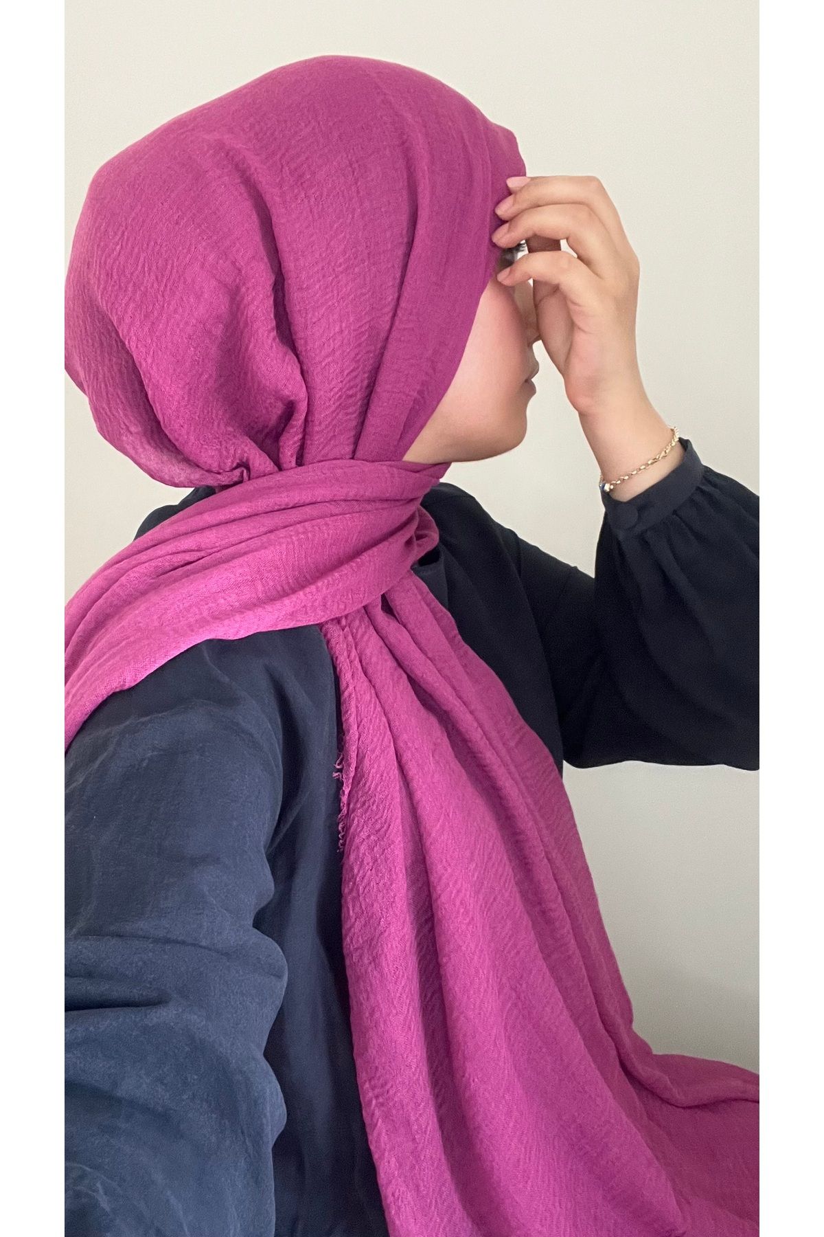 shop Vişne rengi Bürümcük şal