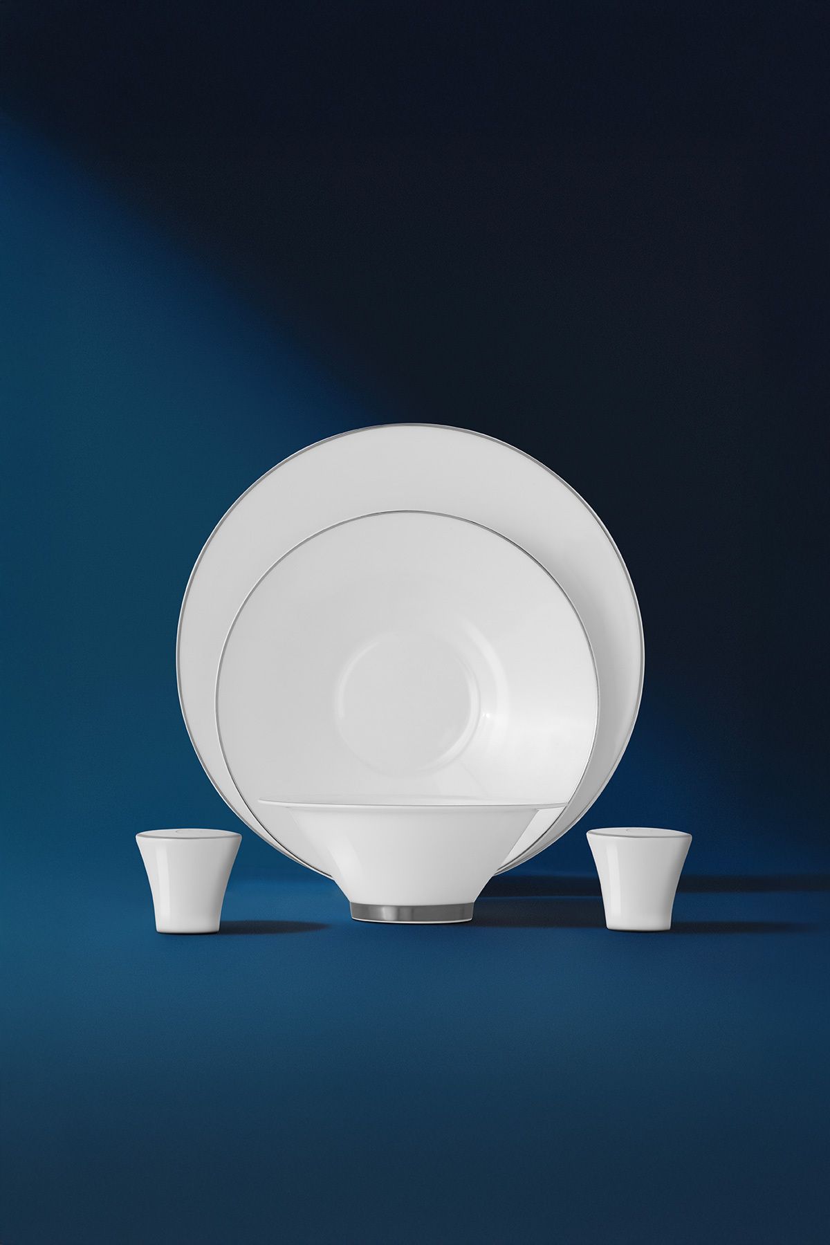 Nehir Siena Platin Majestic 57 Parça Porselen Yemek Takımı