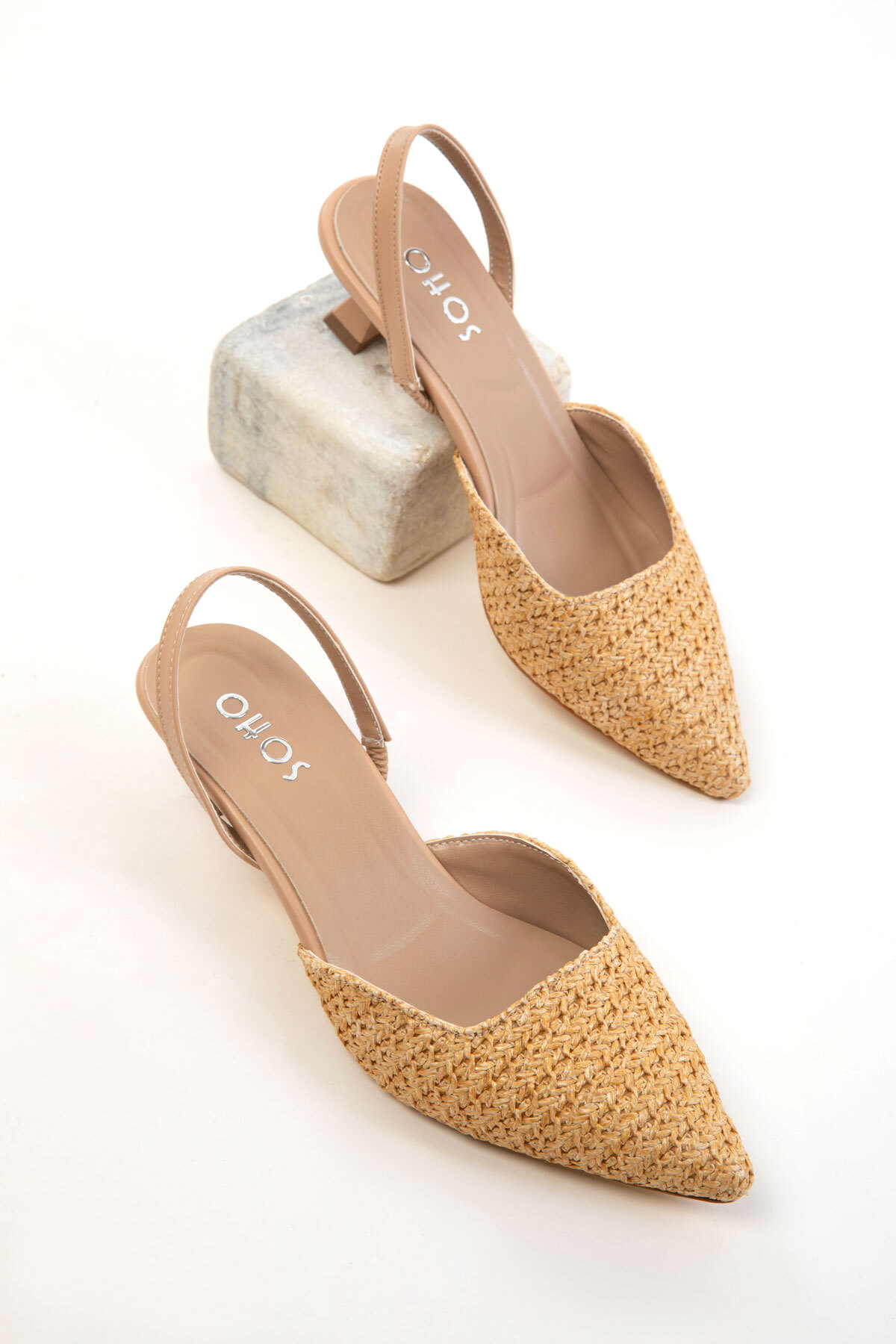 SOHO  Hasır Kadın Klasik Topuklu Ayakkabı 20650 - Görsel 3