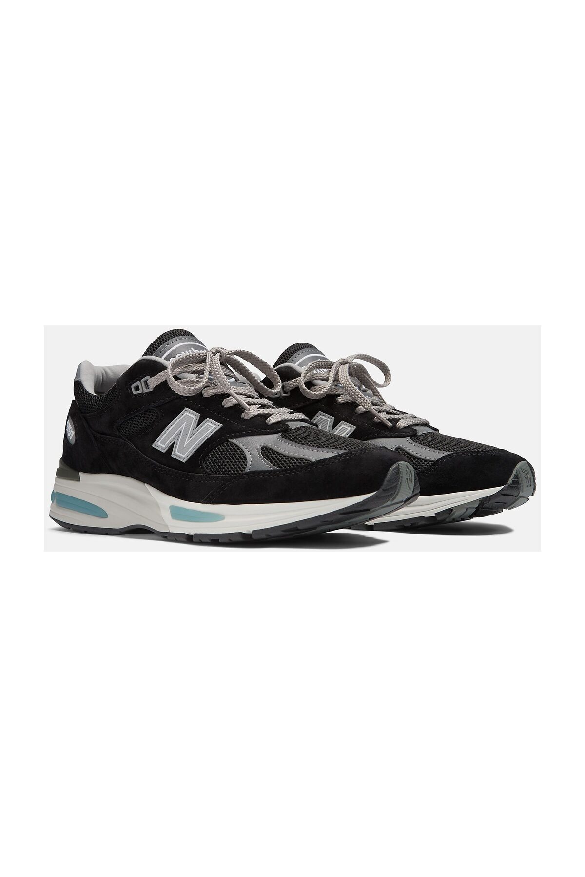 کفش اسنیکر نیو بالانس مردانه چرم مصنوعی مشکی بیسیک راسته      کژوال/روزمره | New Balance U991BK2 VN - تصویر 3