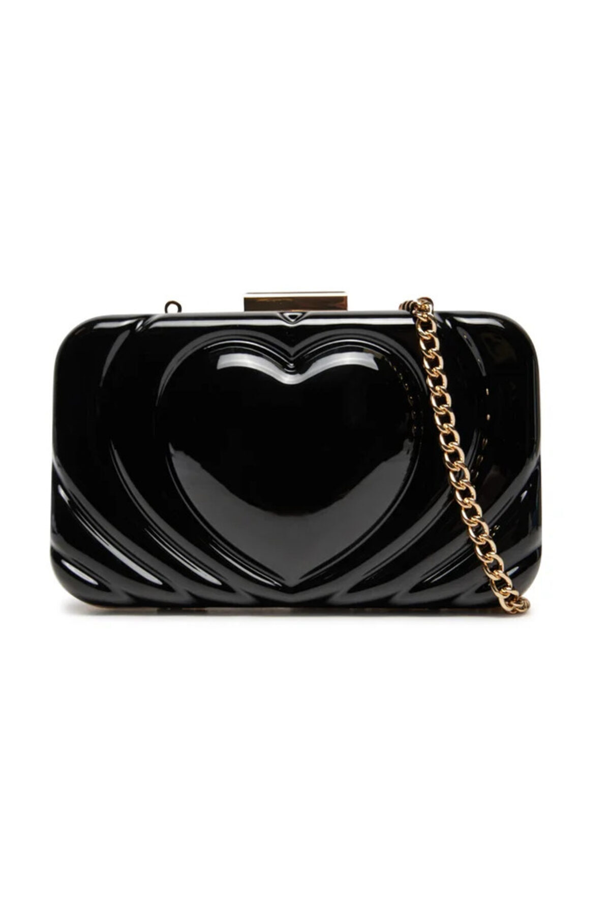 Love Moschino Torebka kopertówka Pvc czarna