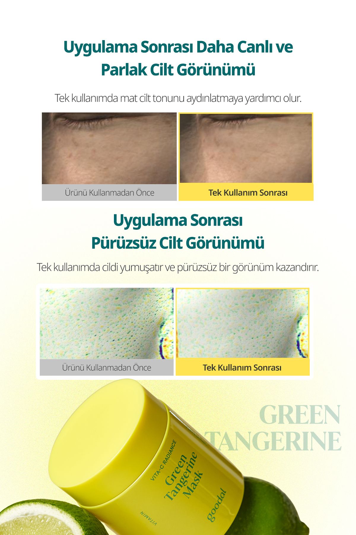 Goodal-Green Tangerine Vita C Radiance Mask - Green Tangerine Extract Radiance Mask 6