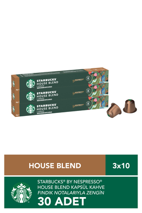 Starbucks Nespresso Uyumlu Kapsül By Nespresso House Blend Kapsül Kahve 3 X 1...