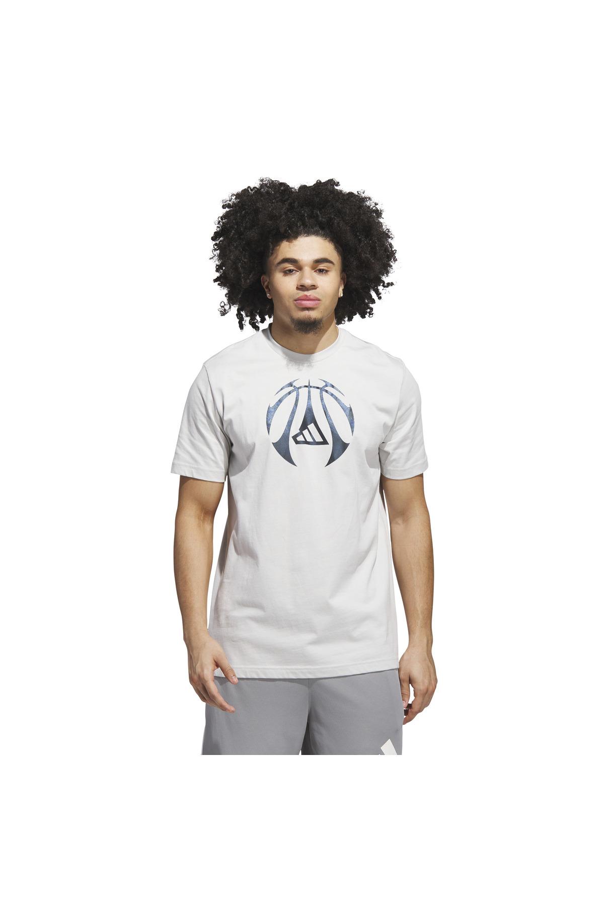 تیشرت مردانه خاکستری آدیداس | JX1738 اورجینال - تصویر 4