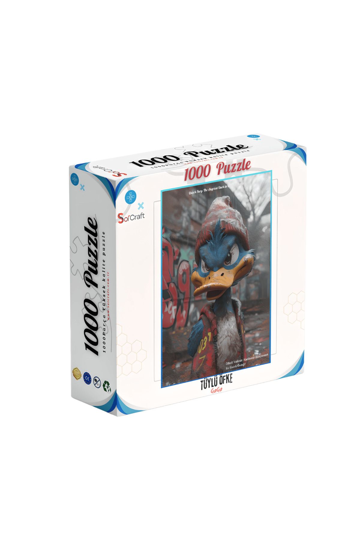 Soi Craft 1000 Parça Puzzle Tüylü Öfke GaGa