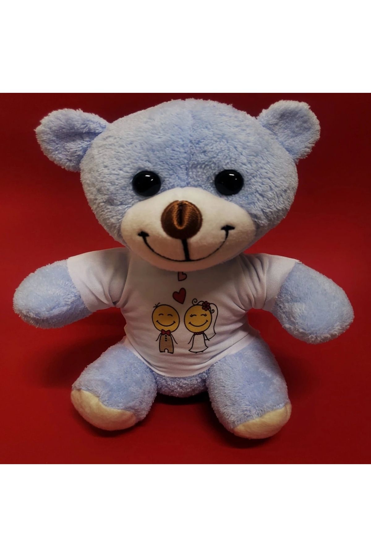 OurStyles Mutlu Çift Tişörtlü Peluş Ayı