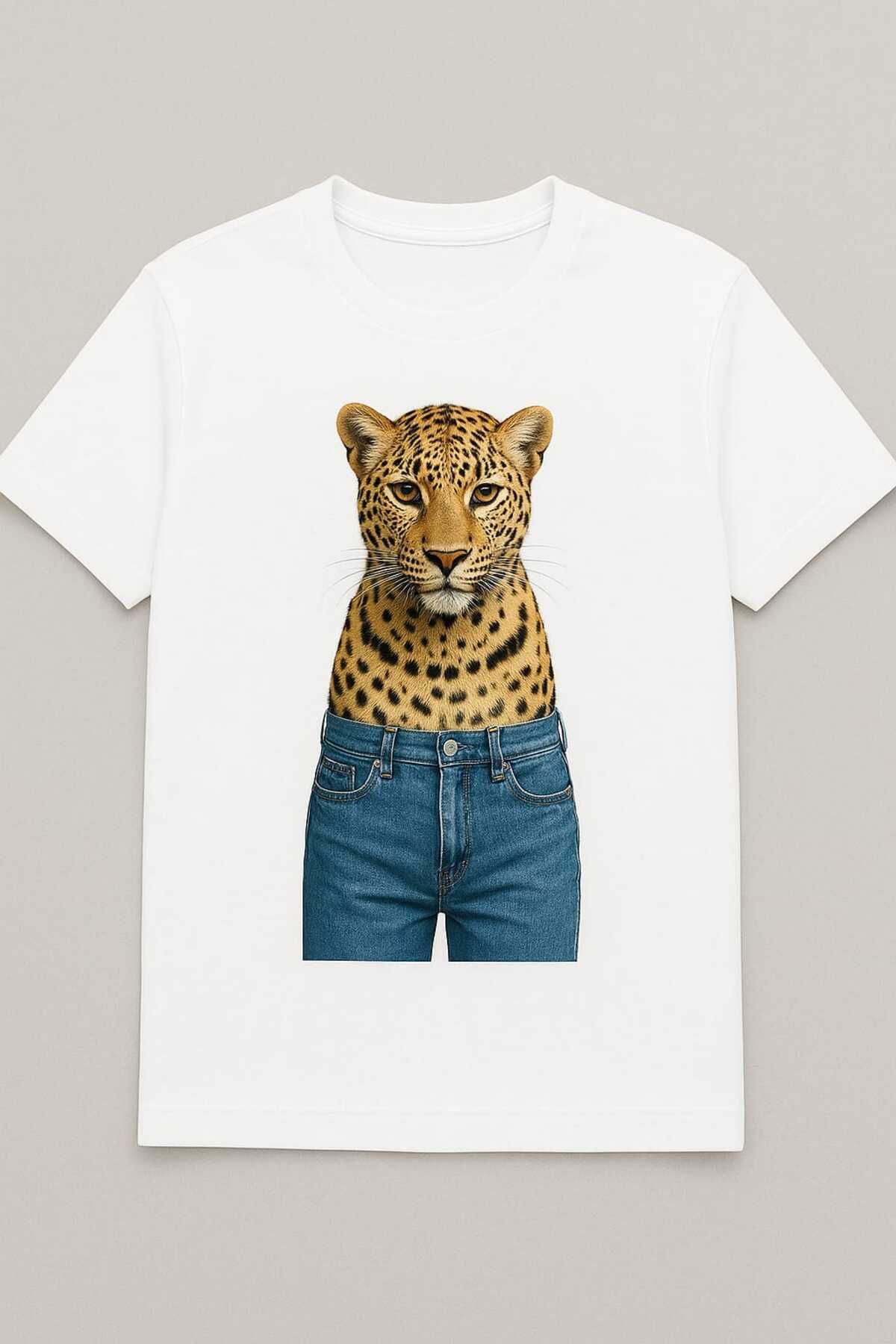 MAGORS GraffTee Leopar Baskılı T-shirt