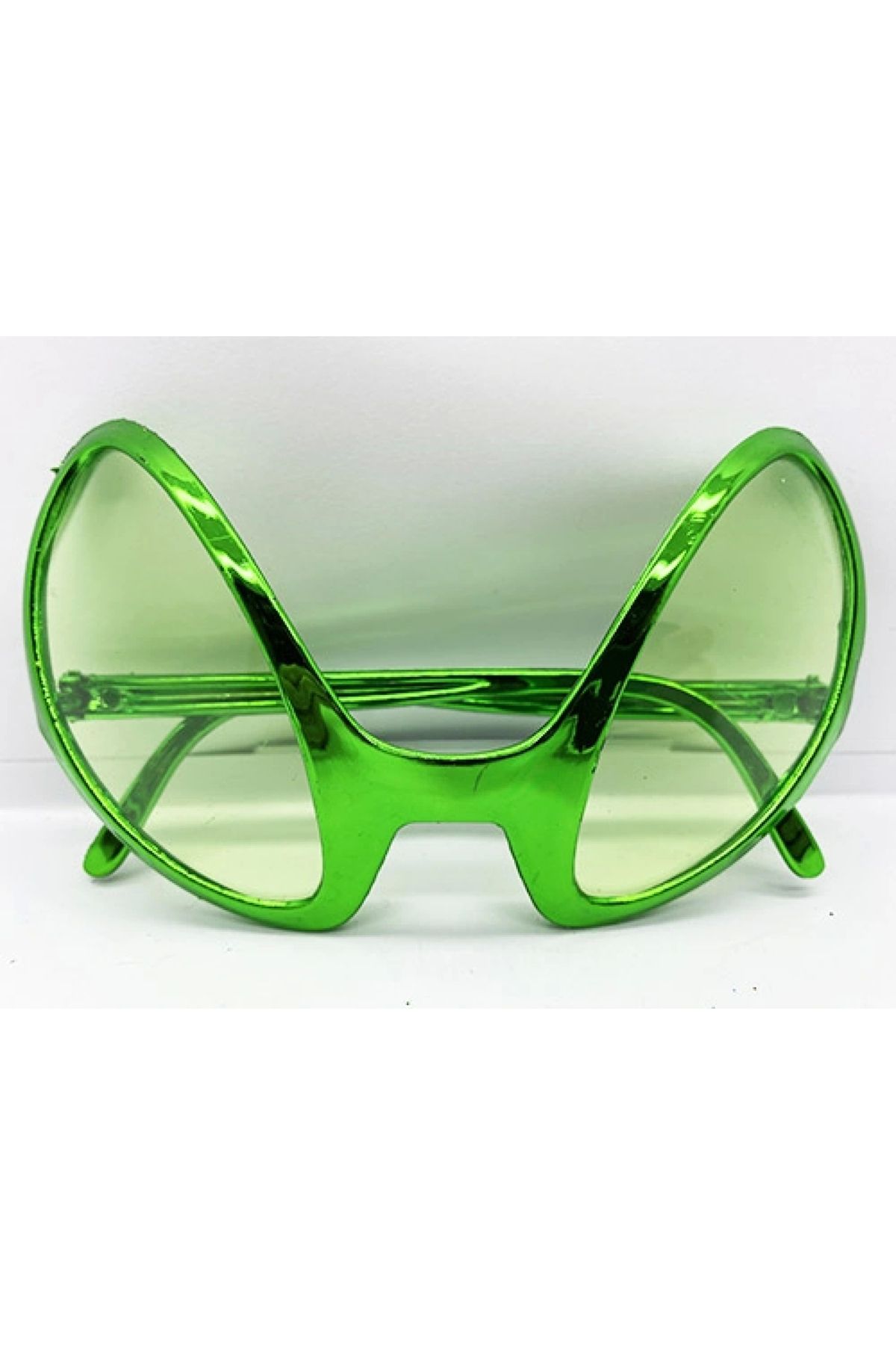 OurStyles Retro Gözlük - 80 li 90 lı Yıllar Parti Gözlüğü Yeşil Renk 8x13 cm