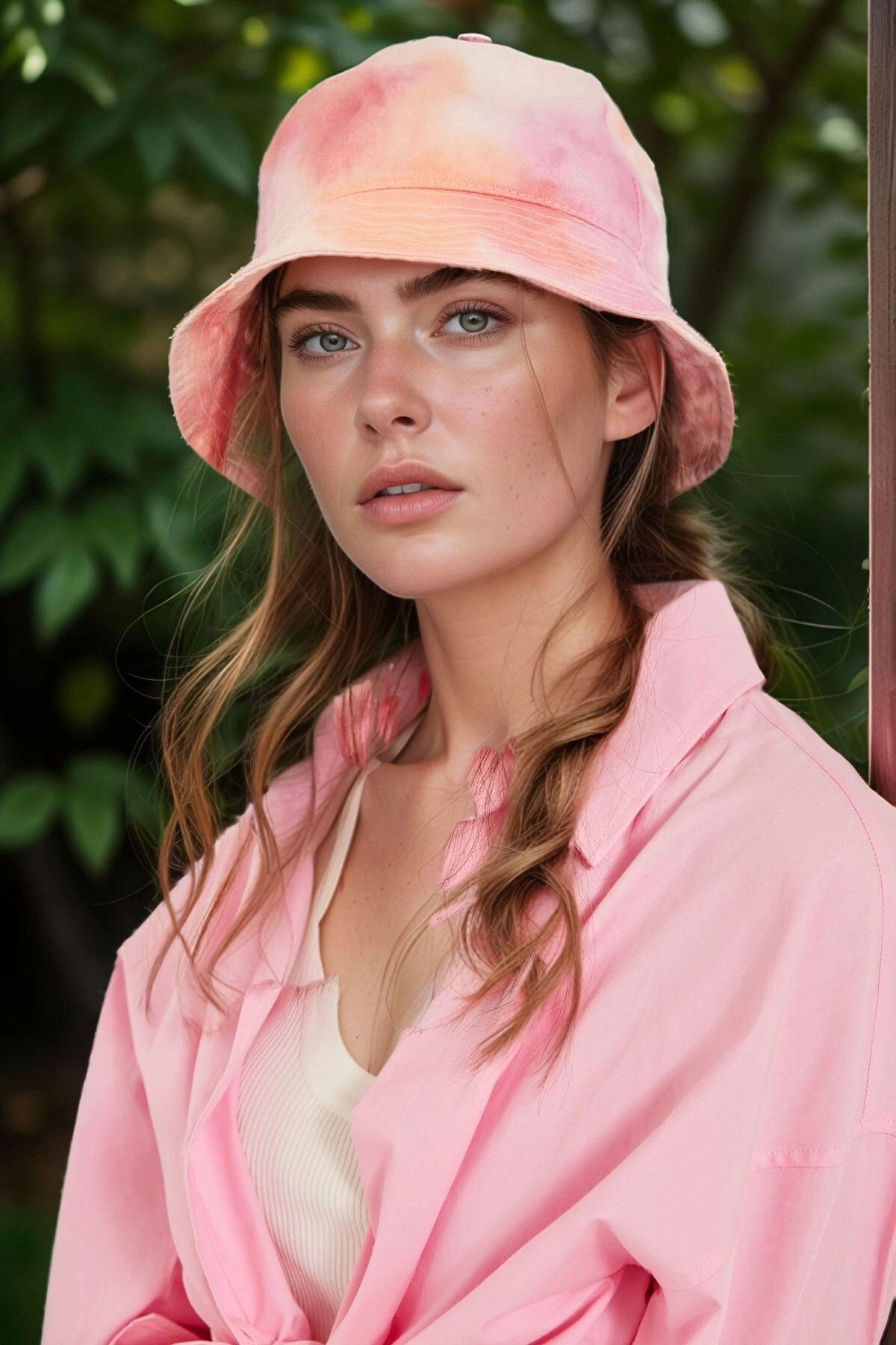 bacc Fuşya Pembe Batikli Bucket Şapka BCNSV-2514043