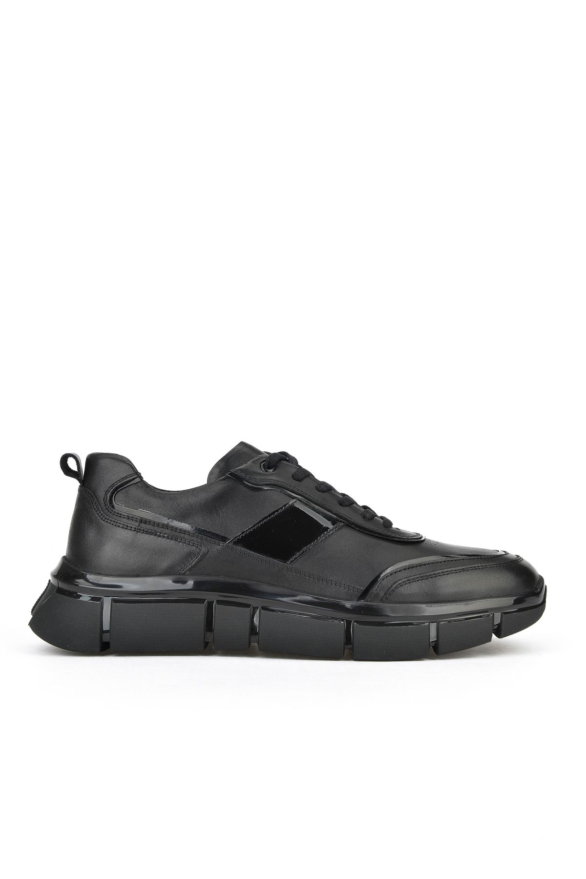 Ziya , Erkek Hakiki Deri Sneaker 153498Z1792 Siyah