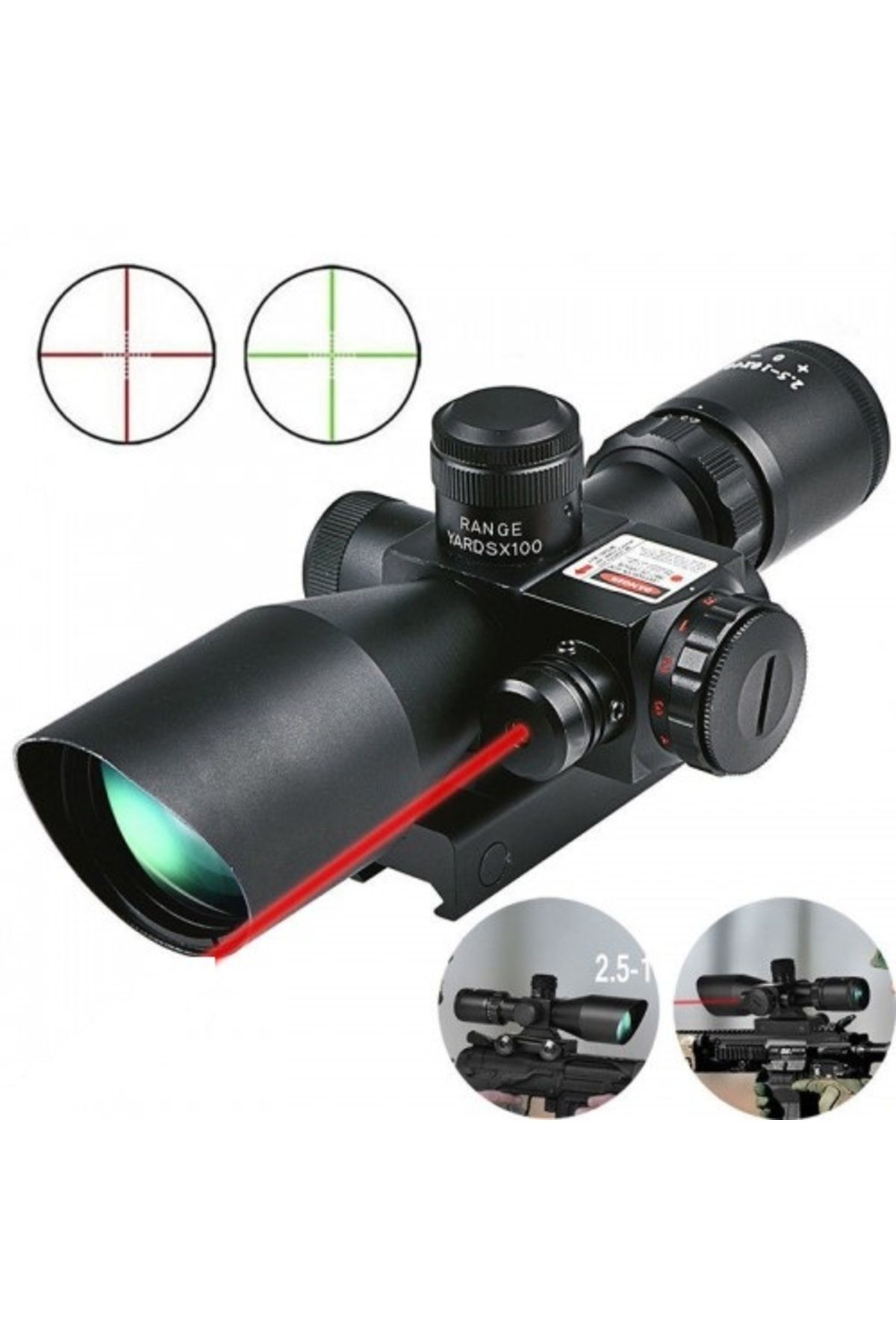 Fixport Spike Süper Zoomlu Lazerli Profesyonel Dürbün 2.5 - 10 X 40/E