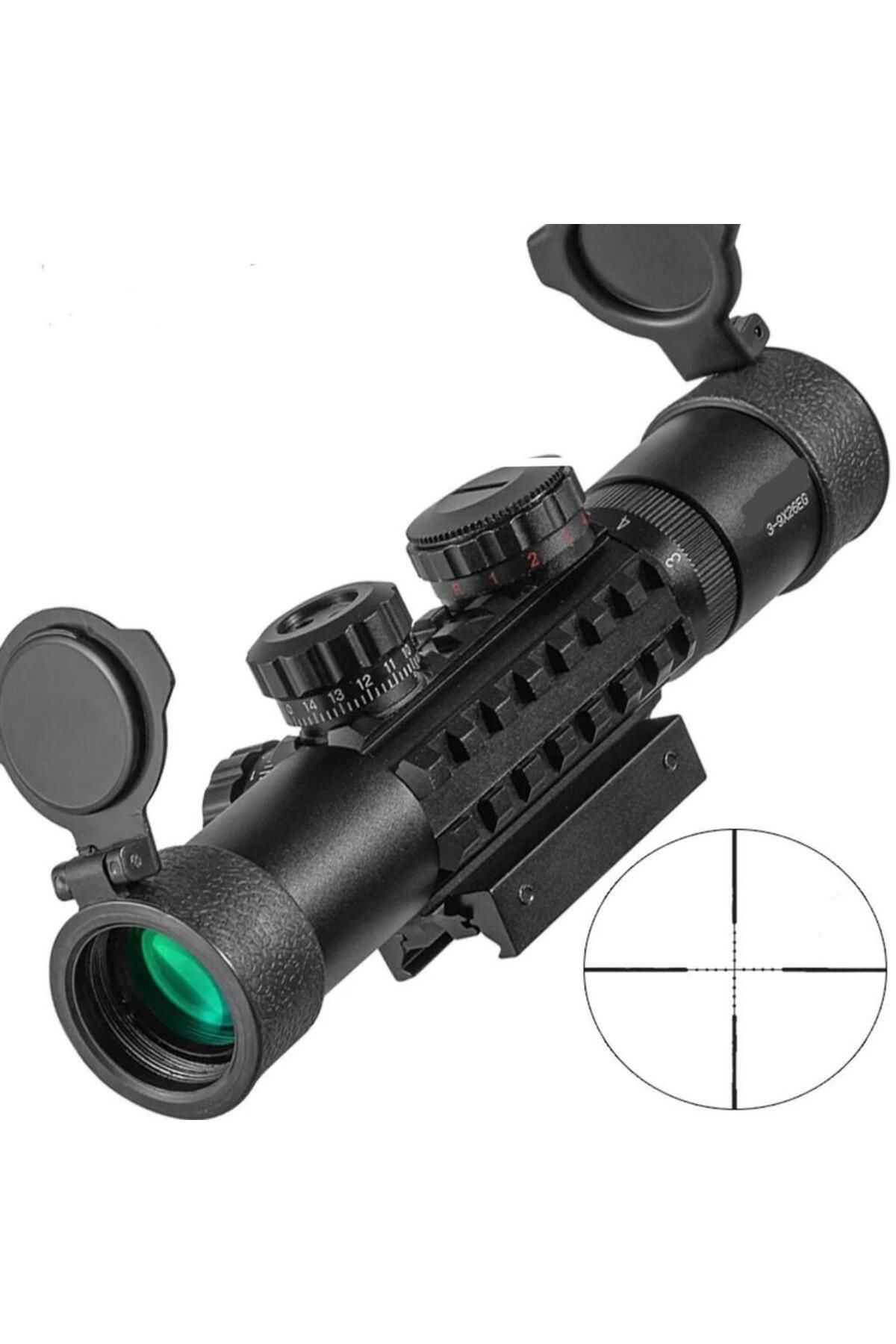 Fixport Raylı Çift Işıklı Tfek Dürbünü C3-9X26 EG 11 Mm / 22 Mm
