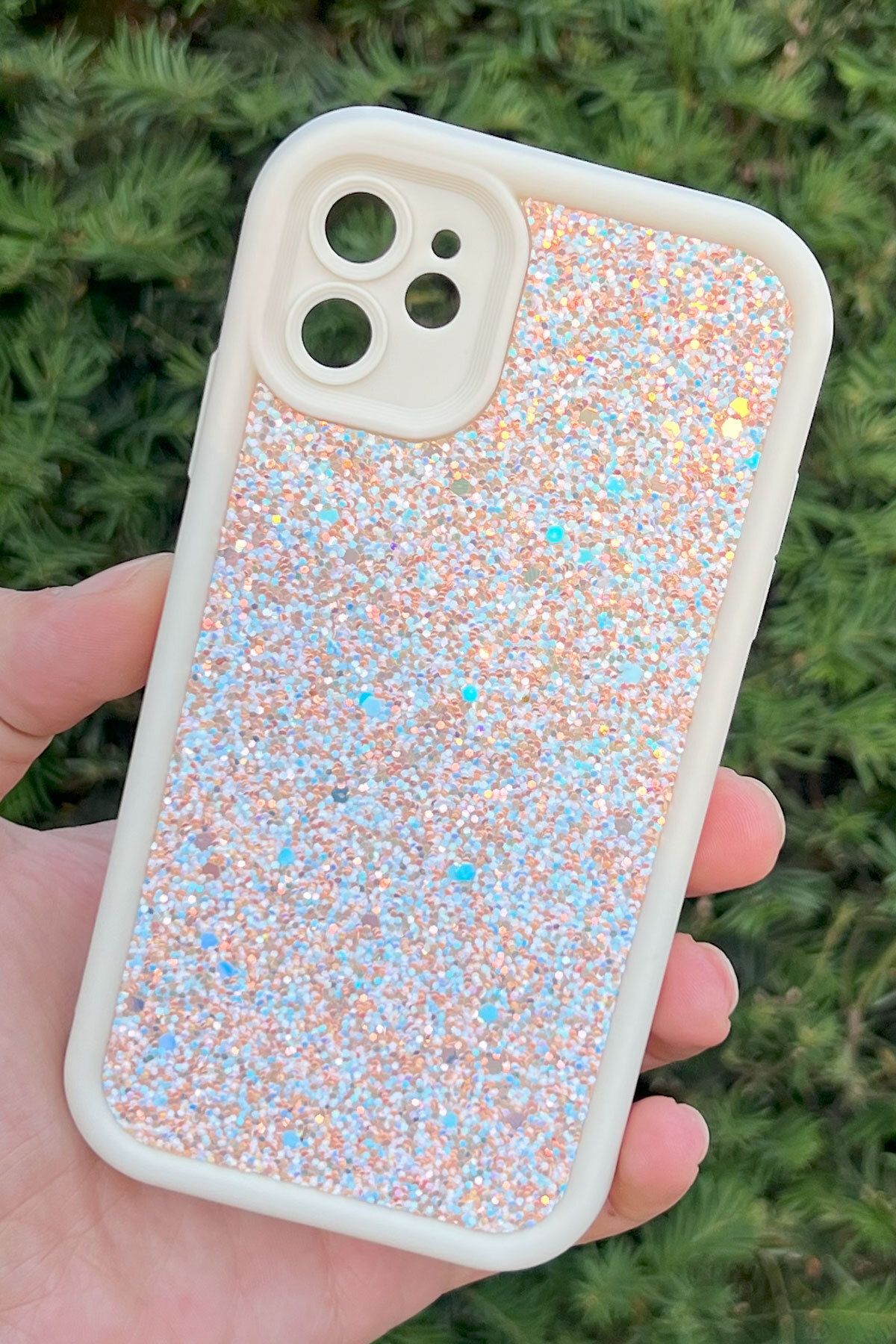 CEPSTOK iPhone 11 Kılıf Taşlı Işıltılı Darbe Önleyici Silikon Kapak
