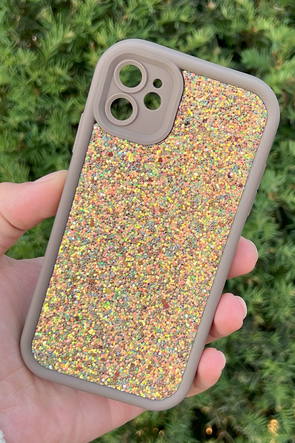 CEPSTOK iPhone 11 Kılıf Taşlı Işıltılı Darbe Önleyici Silikon Kapak