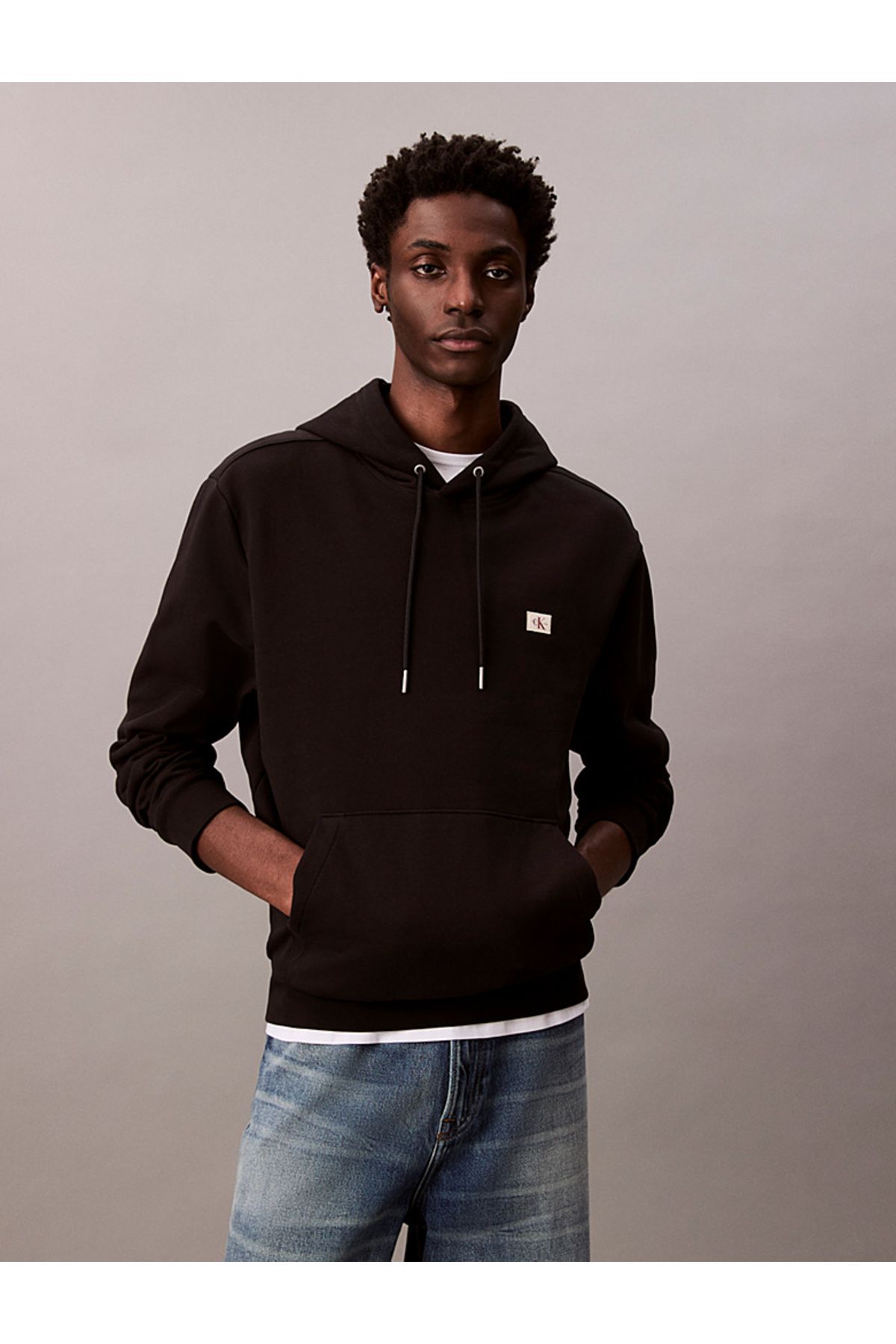 Calvin Klein Cotton Terry Badge Hoodie