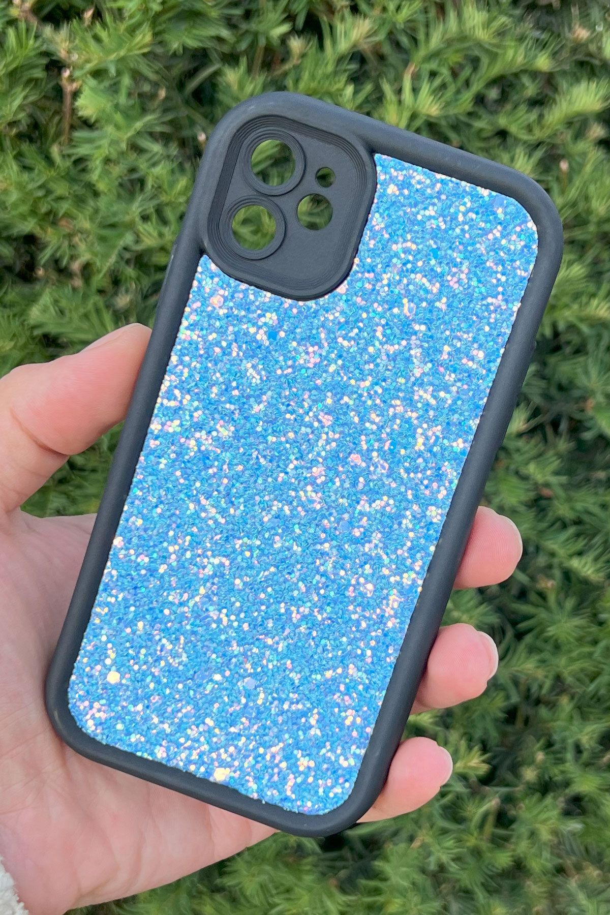 CEPSTOK iPhone 11 Kılıf Taşlı Işıltılı Darbe Önleyici Silikon Kapak