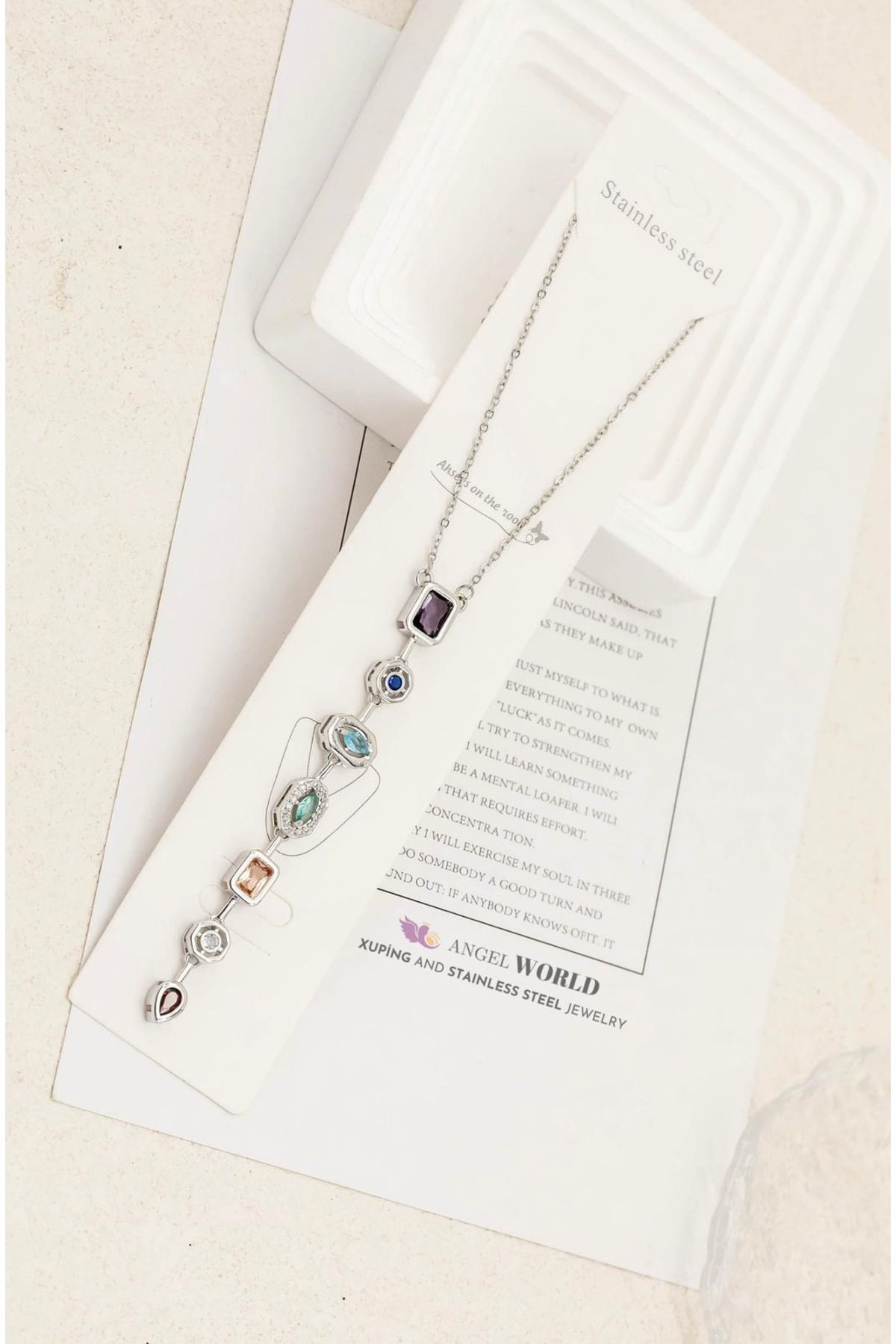 DAZLİNGACCESSORY Çelik Renkli Kolye