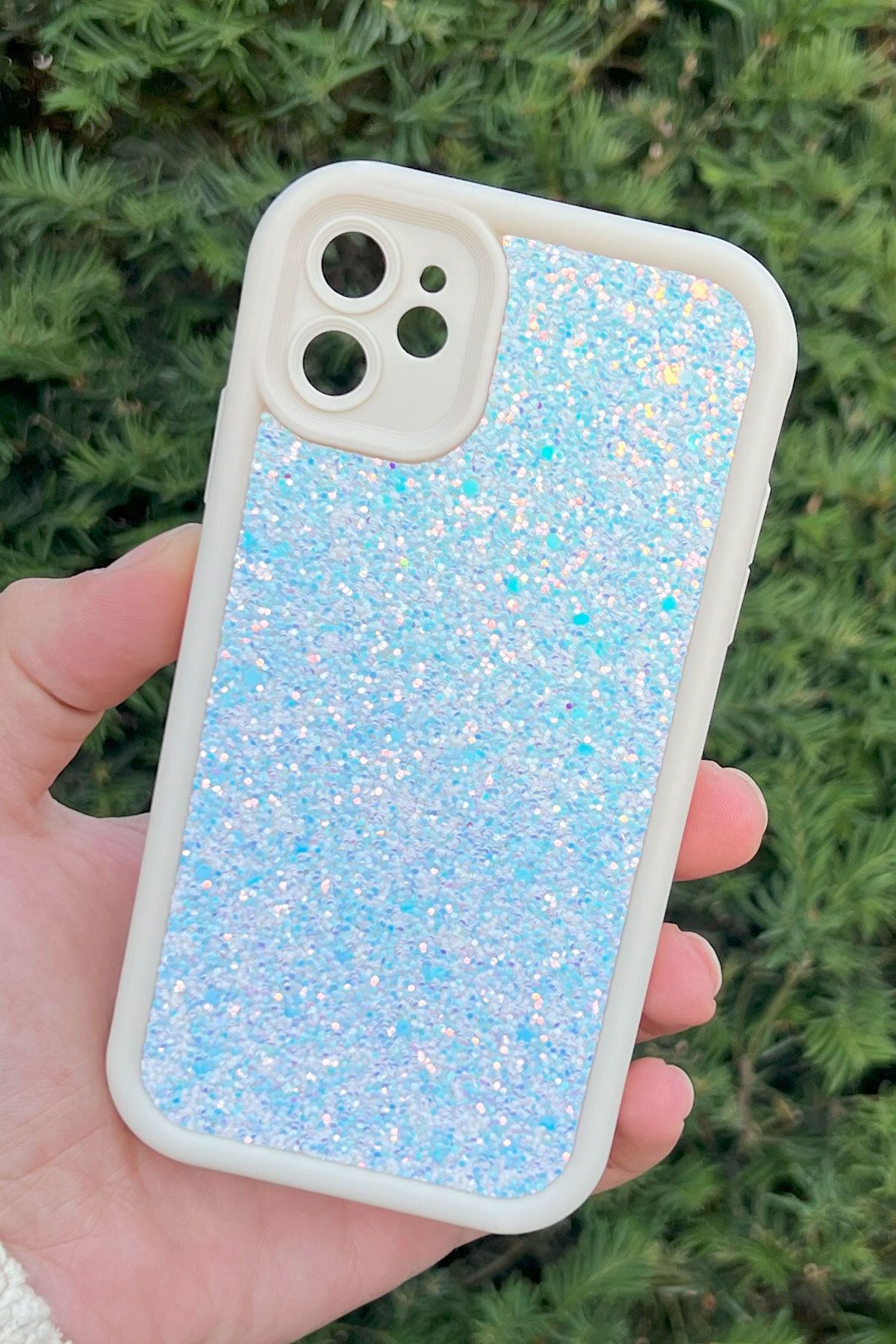 CEPSTOK iPhone 11 Kılıf Taşlı Işıltılı Darbe Önleyici Silikon Kapak