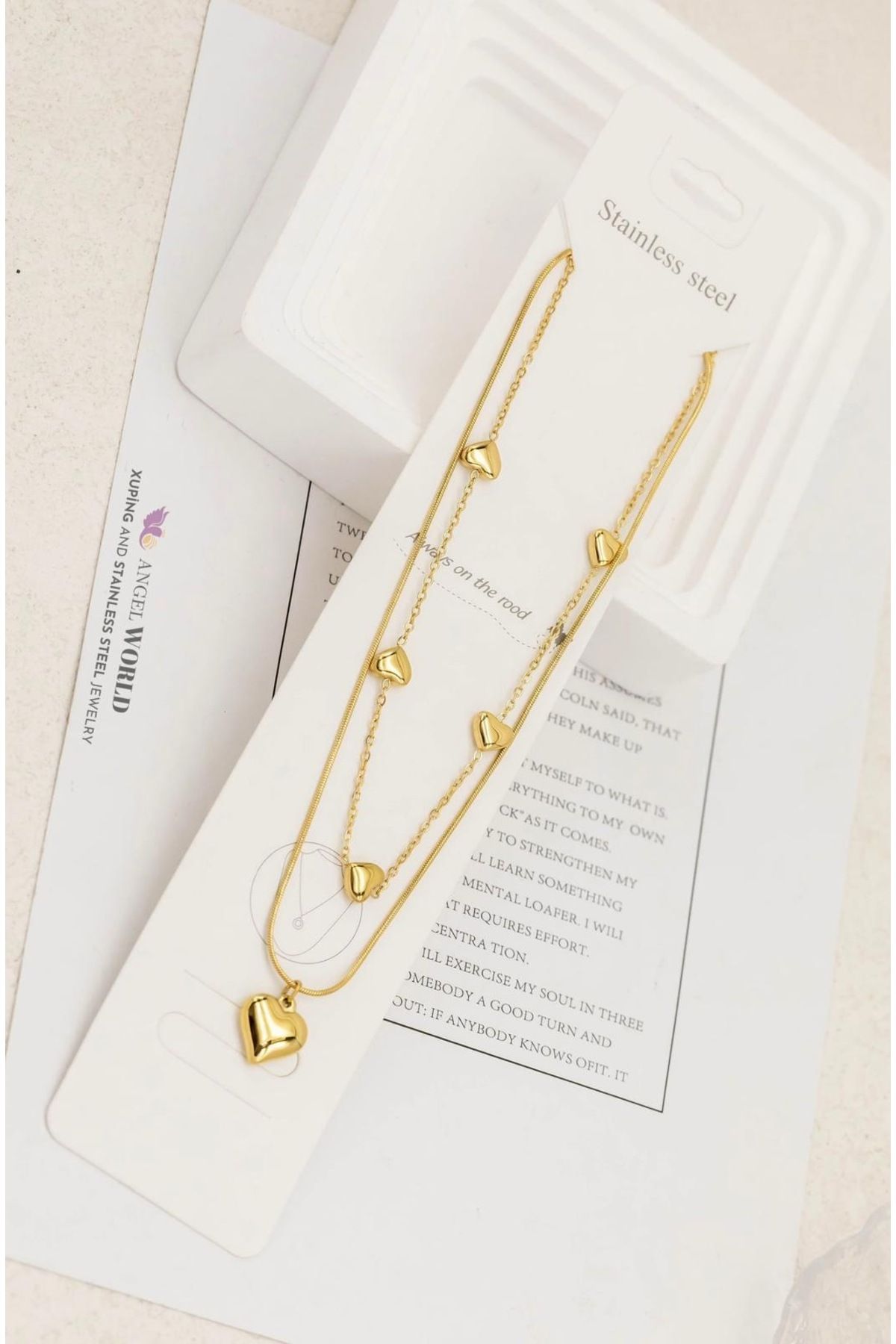 DAZLİNGACCESSORY Çelik Kalp Kolye