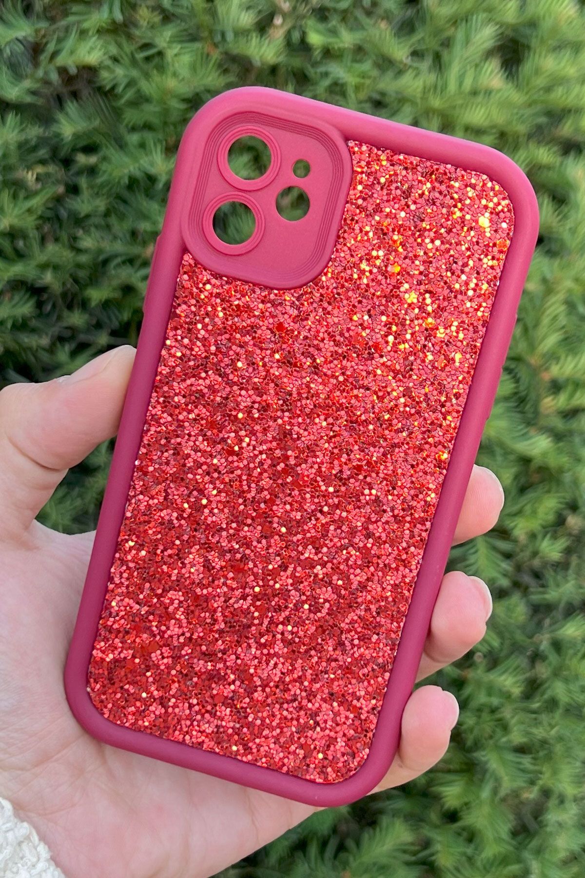 CEPSTOK iPhone 11 Kılıf Taşlı Işıltılı Darbe Önleyici Silikon Kapak