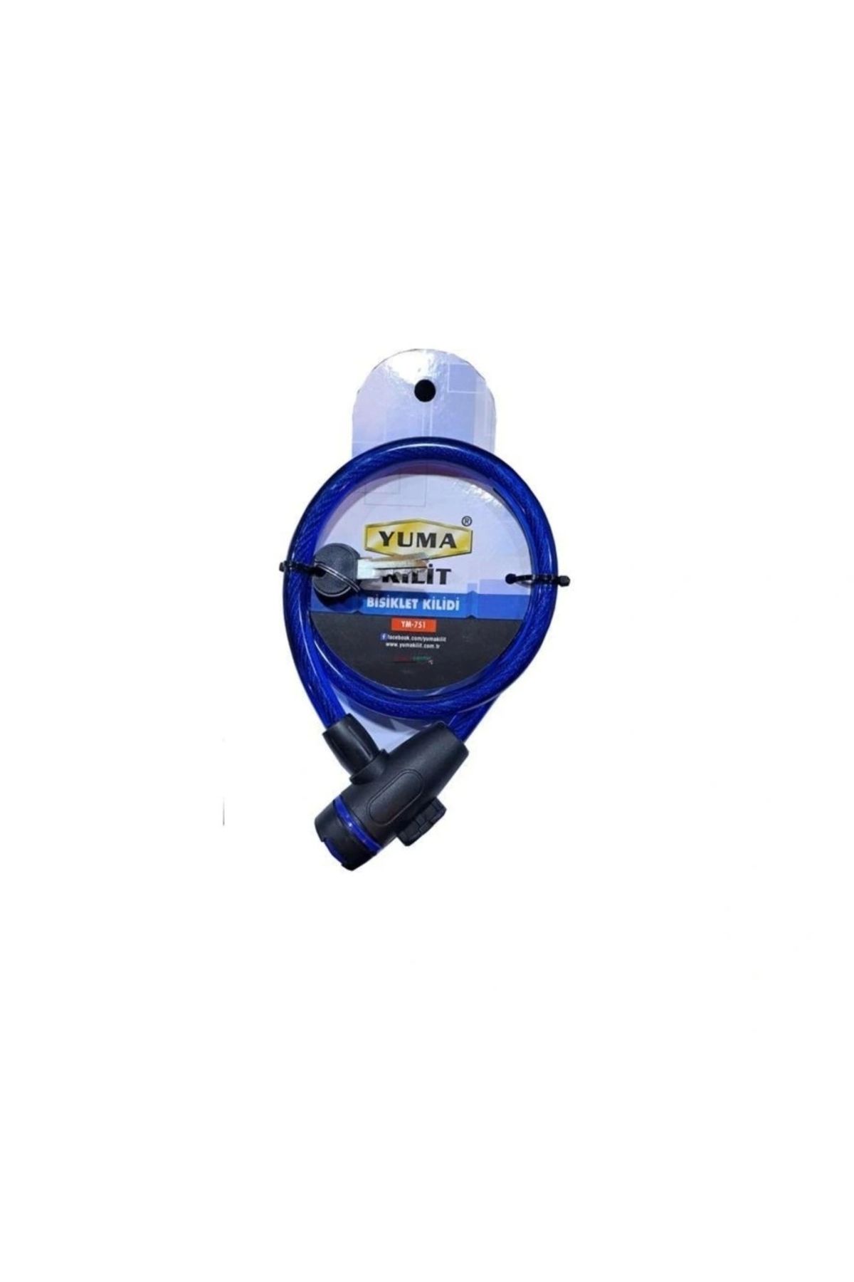 OurStyles Yuma Ym-751 80 Cm 12 Mm Bisiklet Kilidi - Şık Tasarım