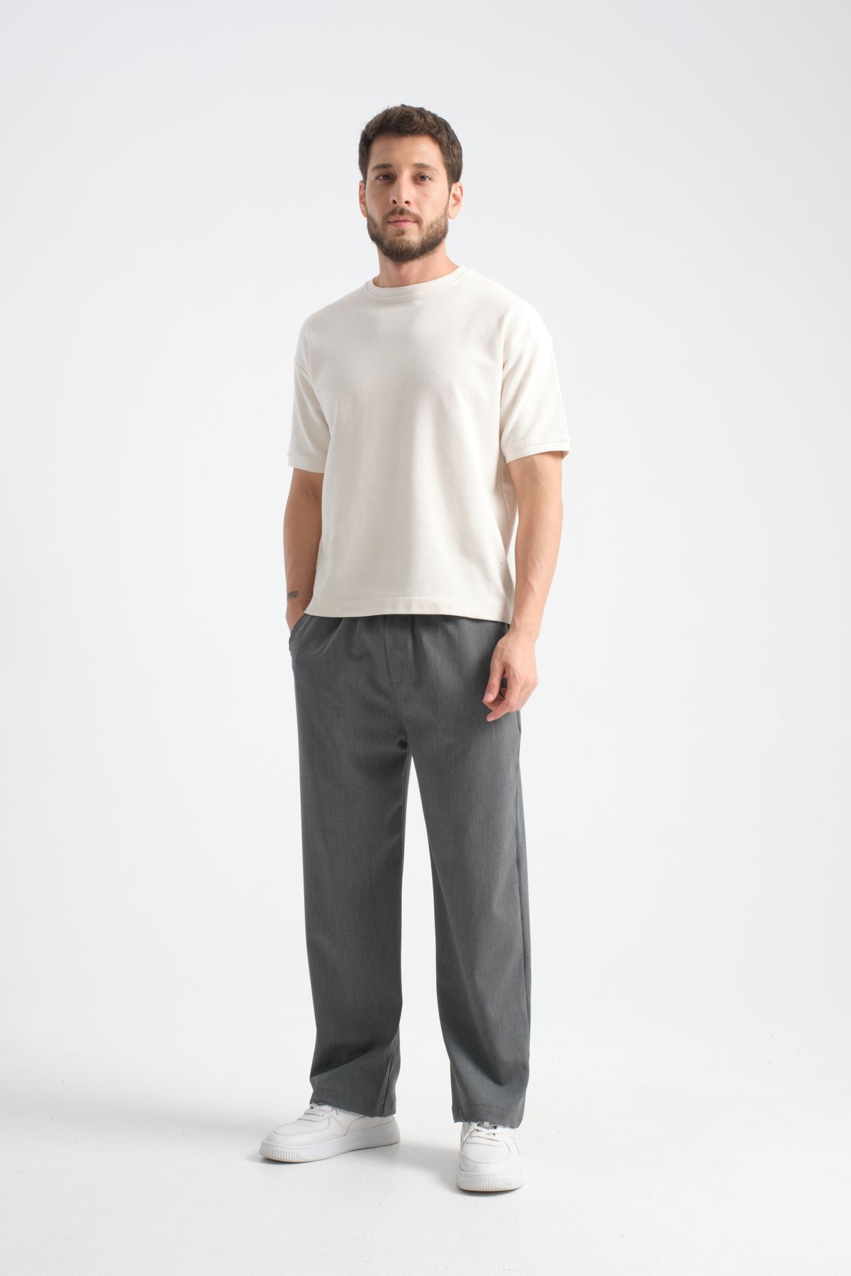 Redline-Men's Baggy Fabric Trousers - Ferith 2