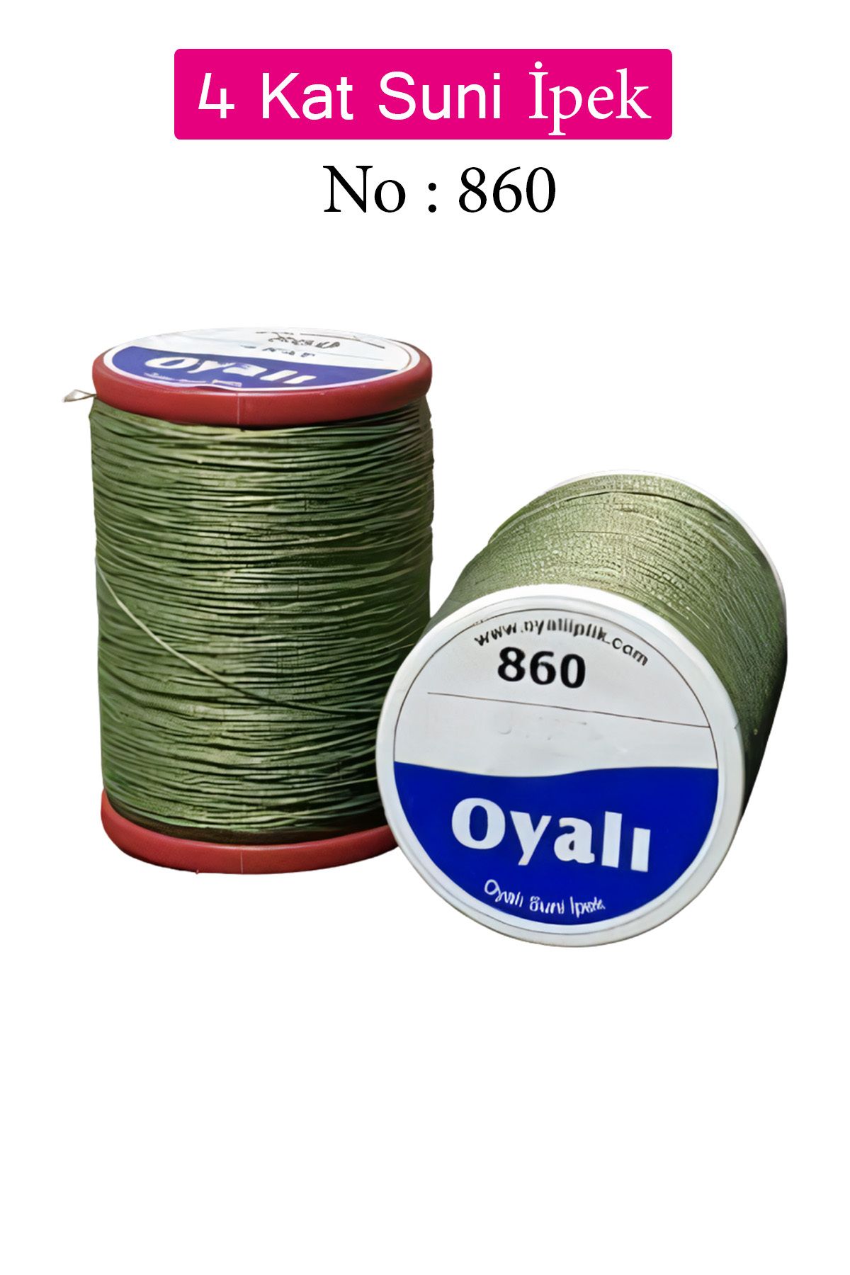 Angoravi Oyalı 4 Kat Suni İpek İplik İğne Oyası Boncuk İpi Tığ Oyası No:860