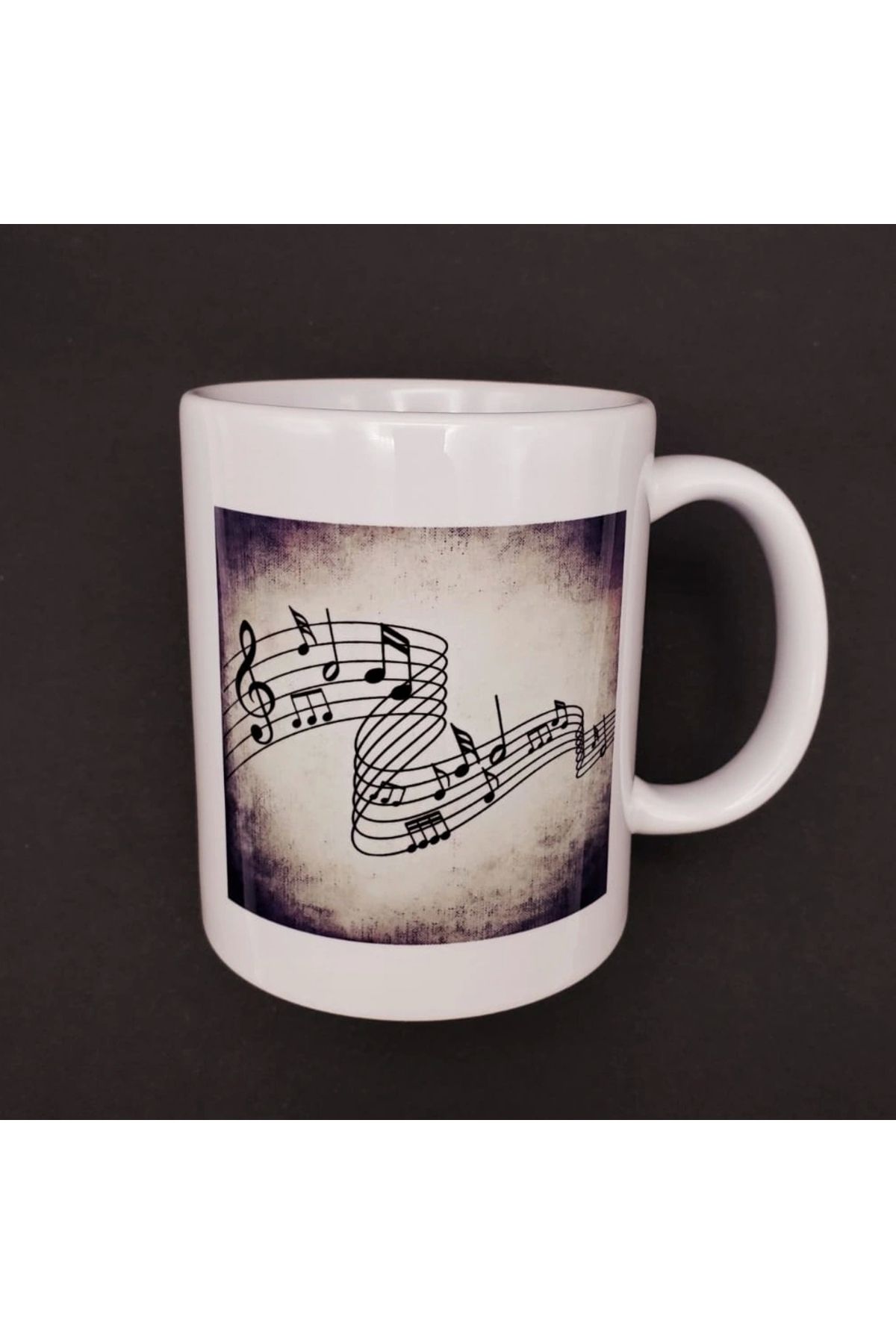 OurStyles Müzik Notaları Tasarımlı Kupa Bardak