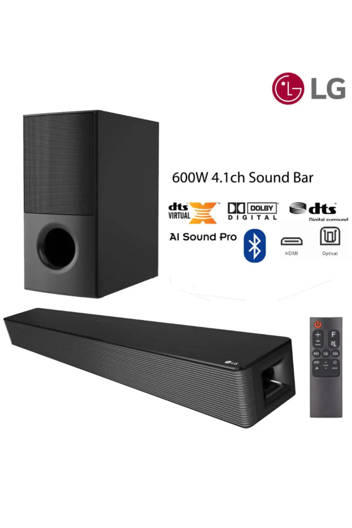 LG 600w 4.1 Kanal Tüm Tv Lerle Uyumlu Hdmı-bluetooth Ve Optik Bağlantılı Soundbar & Sinema Ses Sistemi