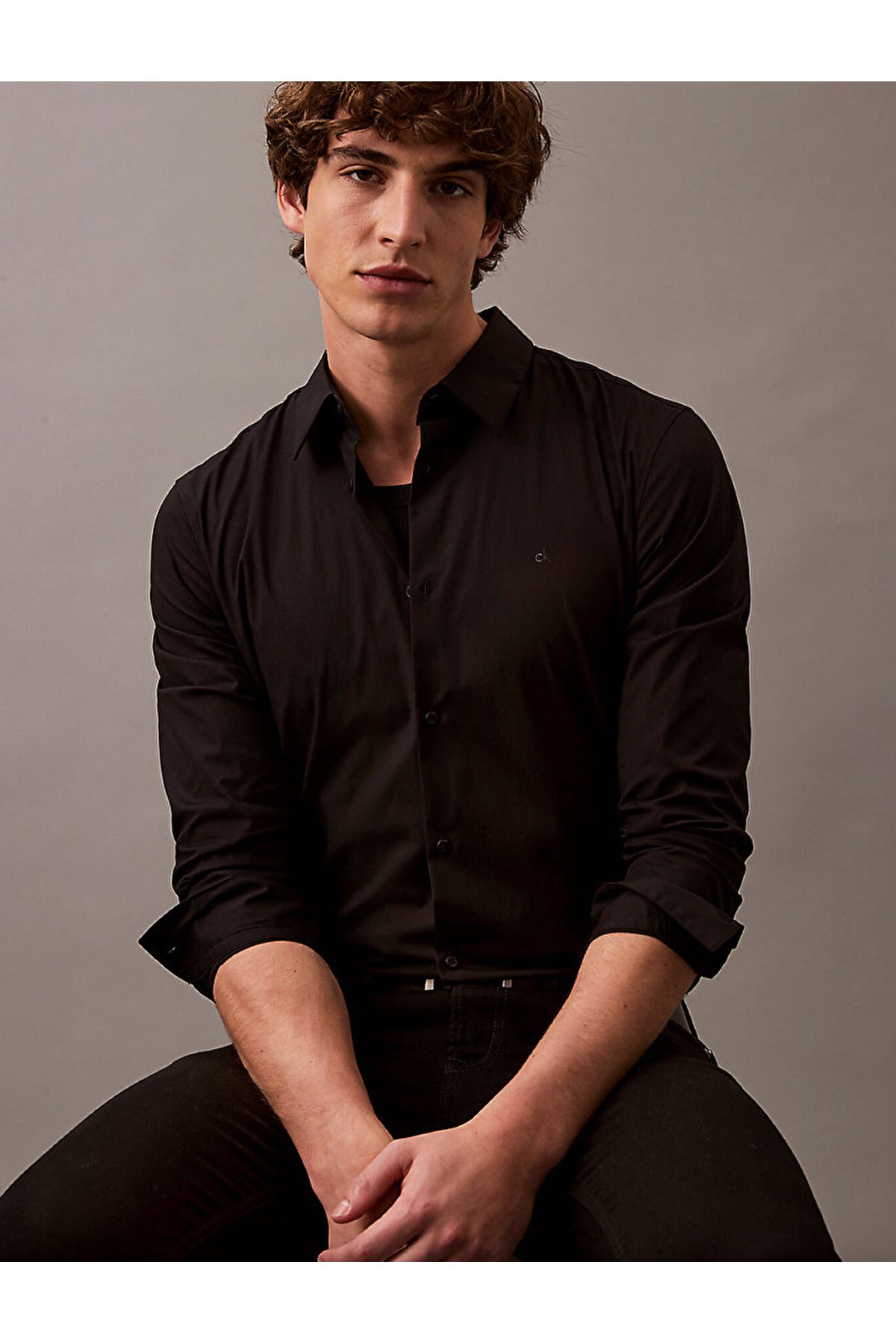 Calvin Klein Slim Stretch Button-Down Shirt