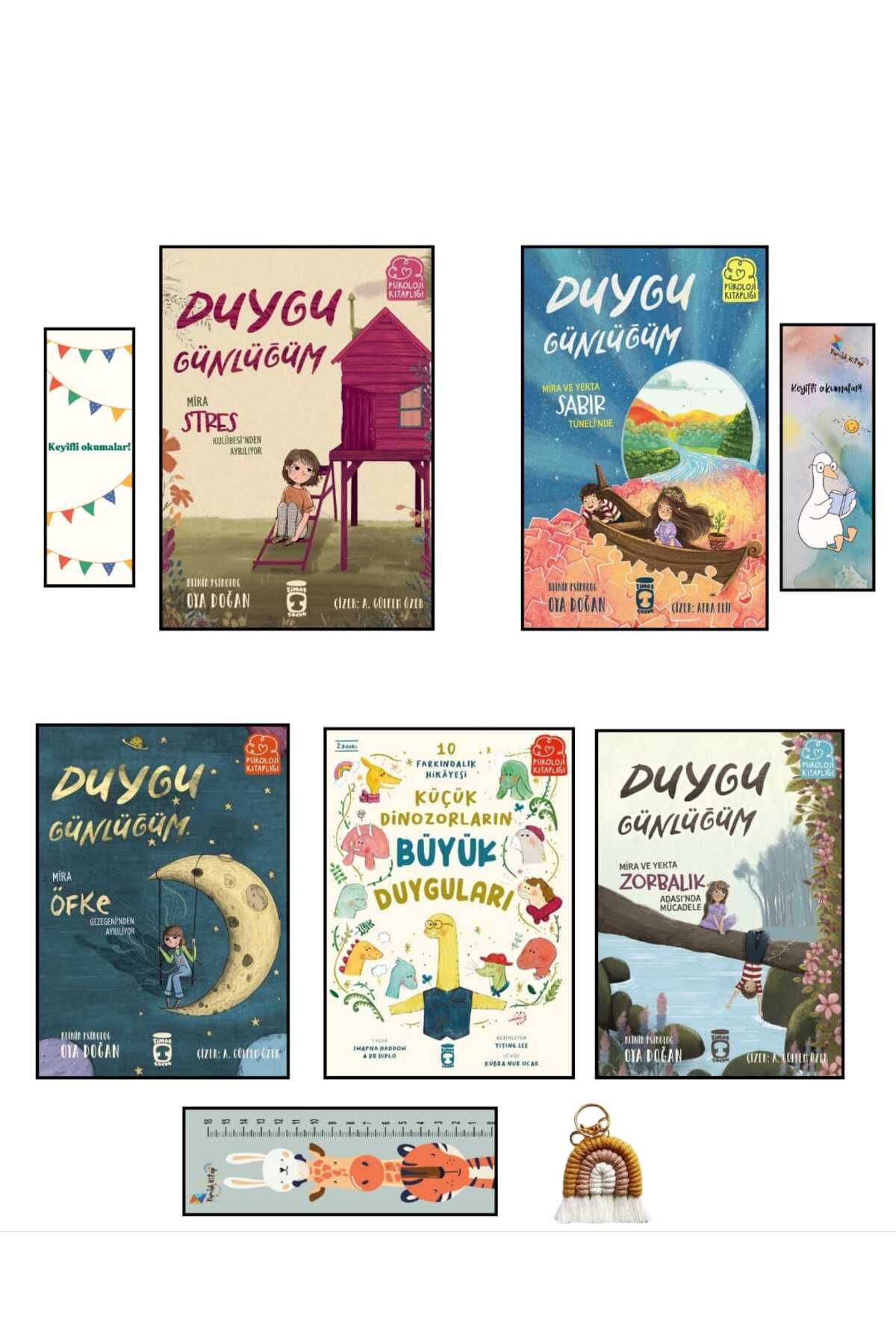 Timaş Çocuk Duygu Günlüğüm Serisi ve Küçük Dinozorların Büyük Duyguları // 5 Kitap Set