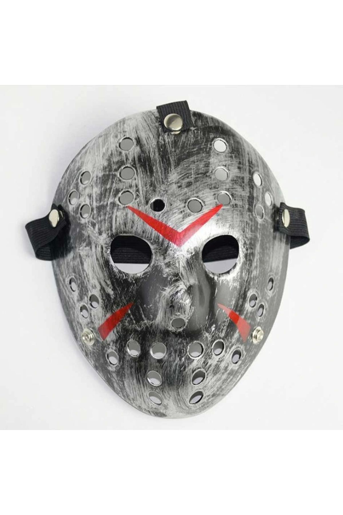 OurStyles Jason Maskesi Hannibal Maskesi Metal Gümüş Renk 20x25 Cm | Şık Tasarım - Yeni Sezon Ürün