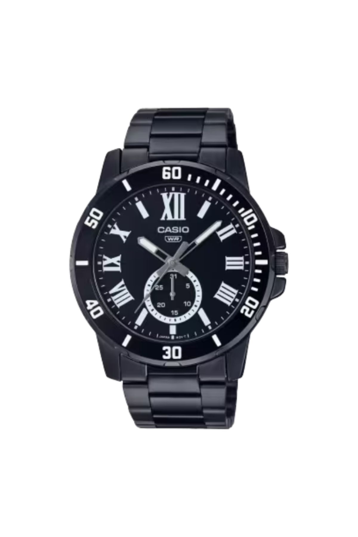 Casio-CASIO Men's Analog Black Dial Watch - MTP-VD200B-1BUDF 1