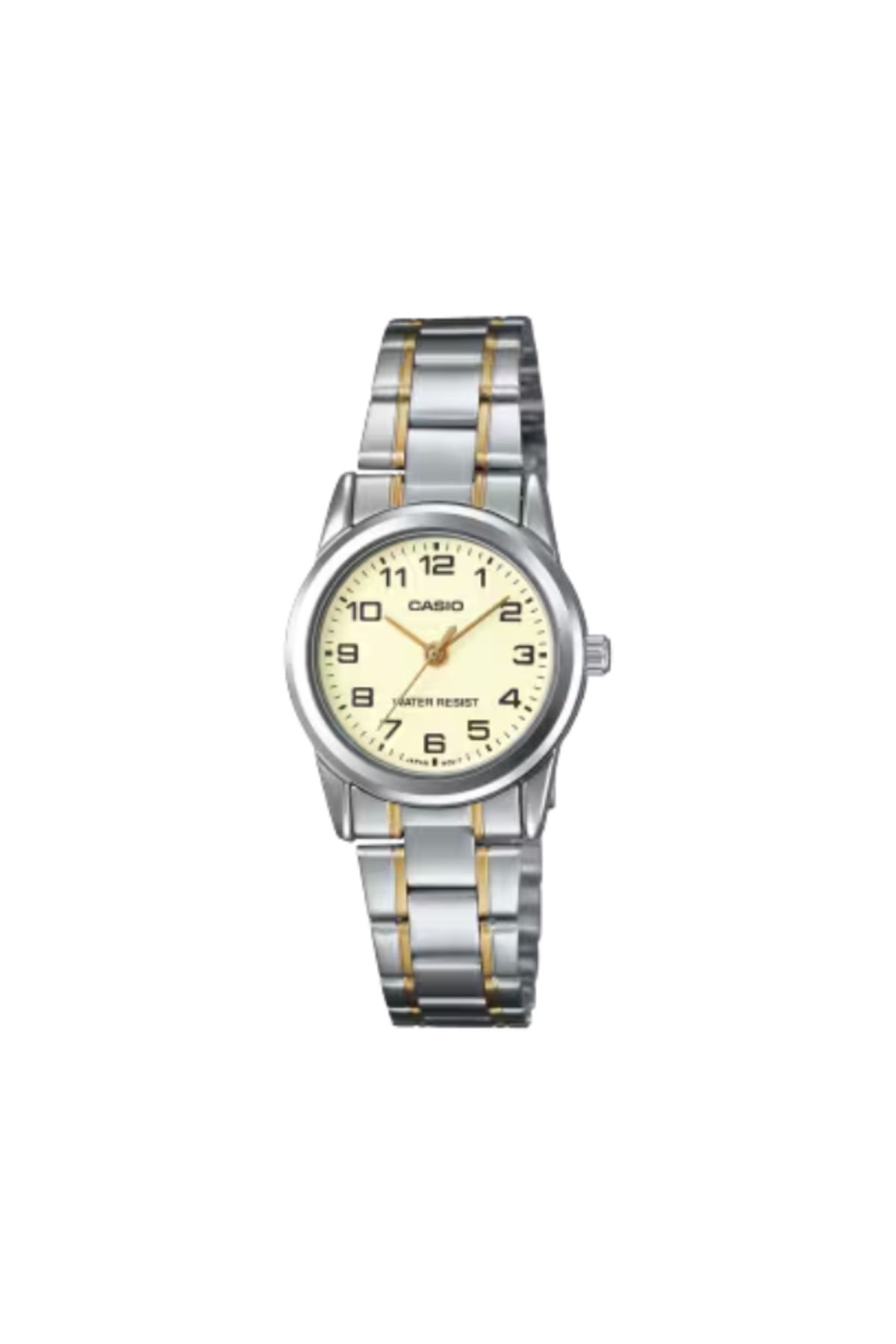 Casio-CASIO Women's Analog Beige Dial Watch - LTP-V001SG-9B 1