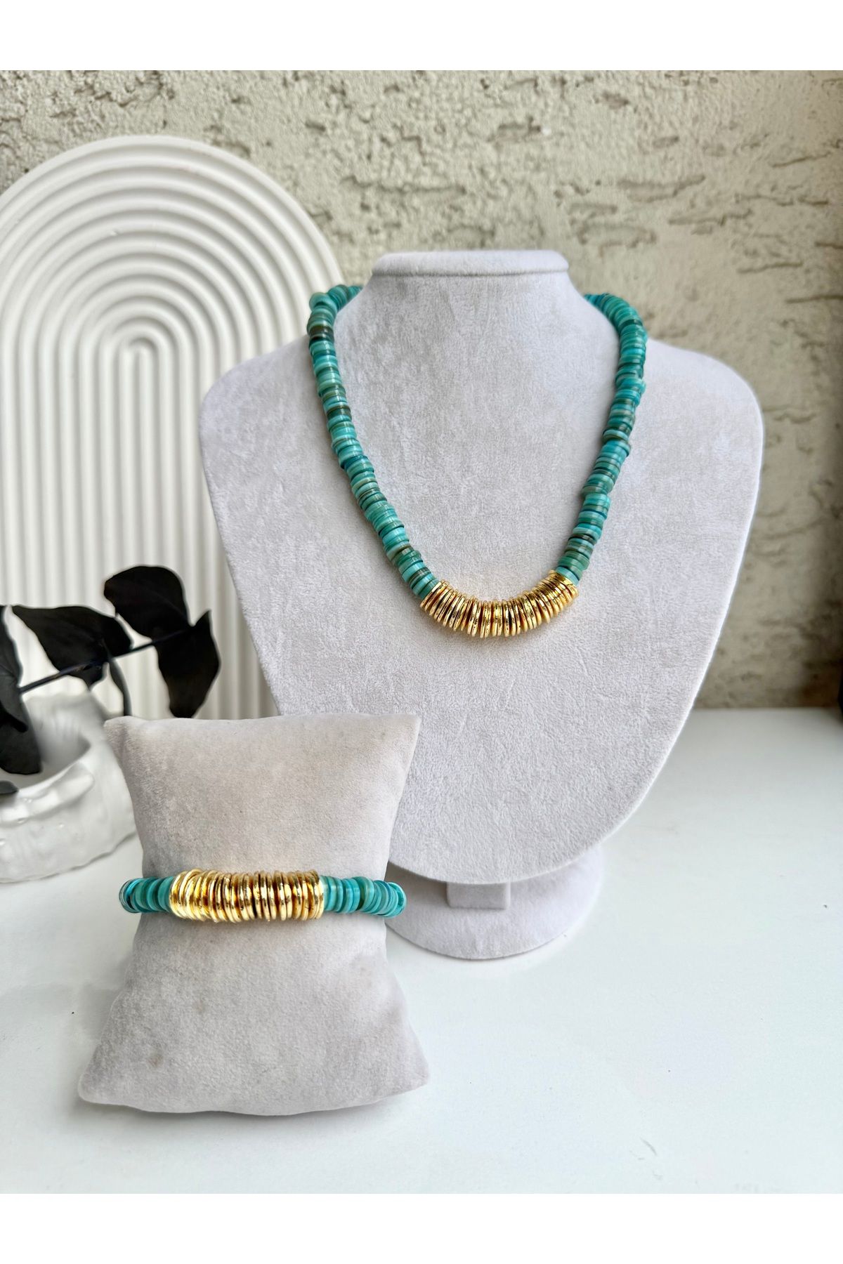LUXURY JEWELRY Doğal Taşı Turkuaz Bileklik