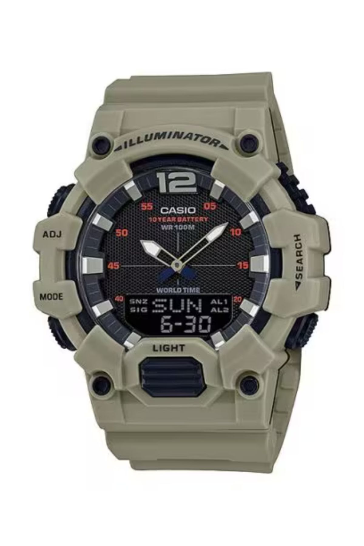 Casio-CASIO Men's Analog-Digital Black Dial Watch - HDC-700-3A3VDF 1