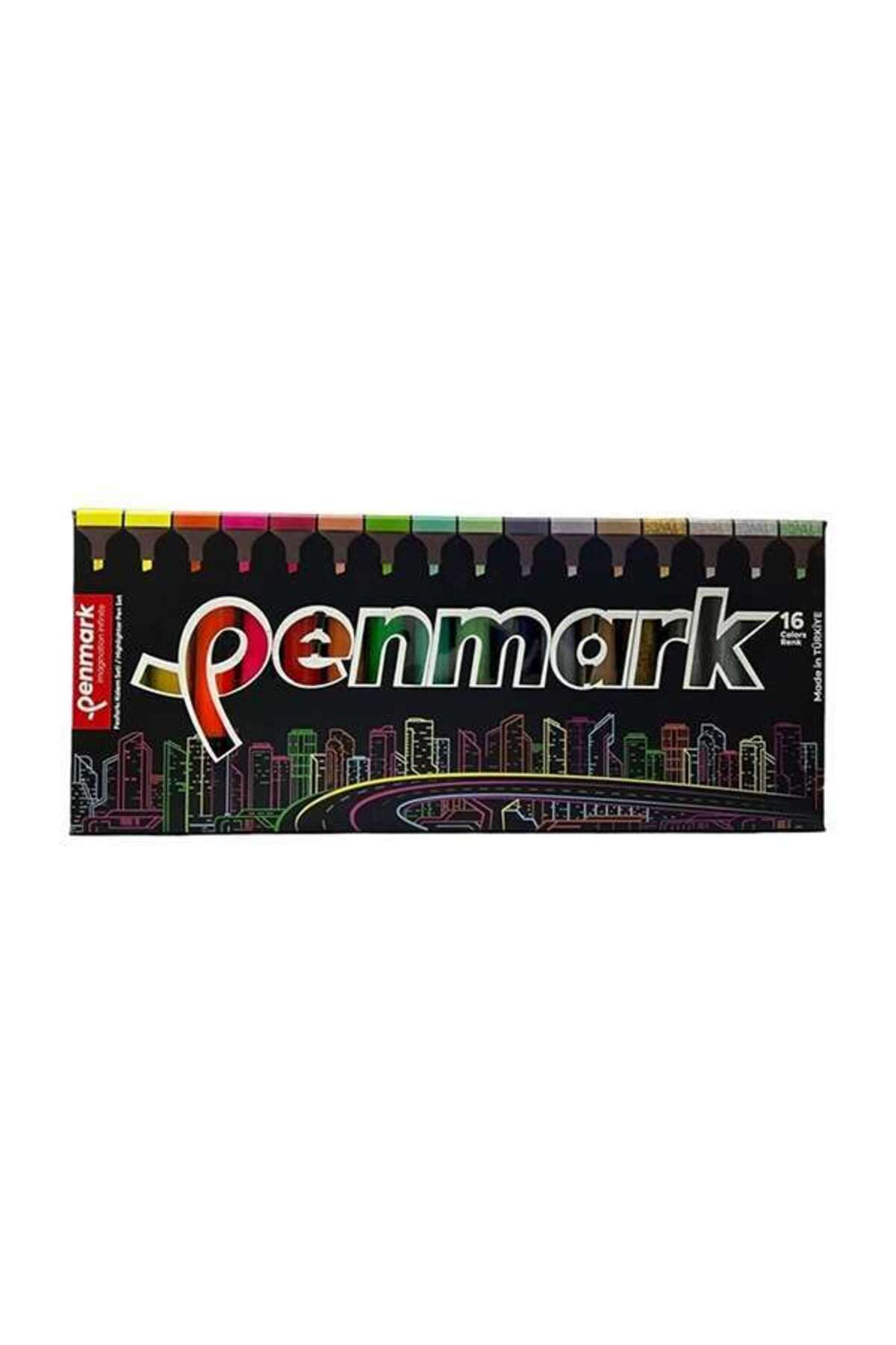 penmark Fosforlu Kalem 16'lı Süper Kutu