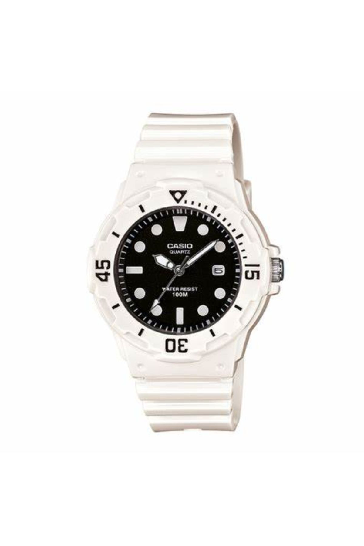 Casio-ساعة كاسيو النسائية التناظرية ذات الميناء الأسود - LRW-200H-1E 1