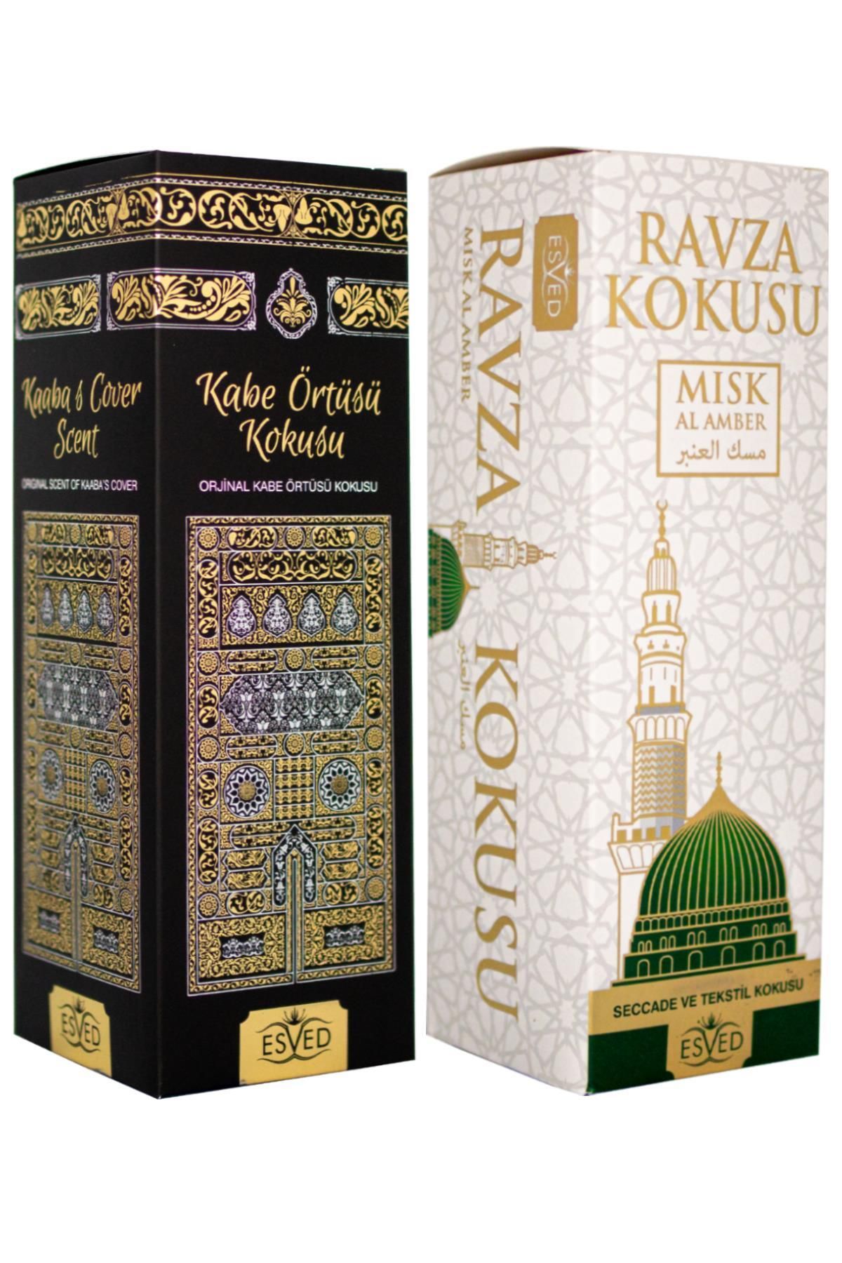 ESVED Babalar Günü Hediyesi Kabe Örtüsü Ve Medine Ravza Kokusu Sprey 400 Ml.
