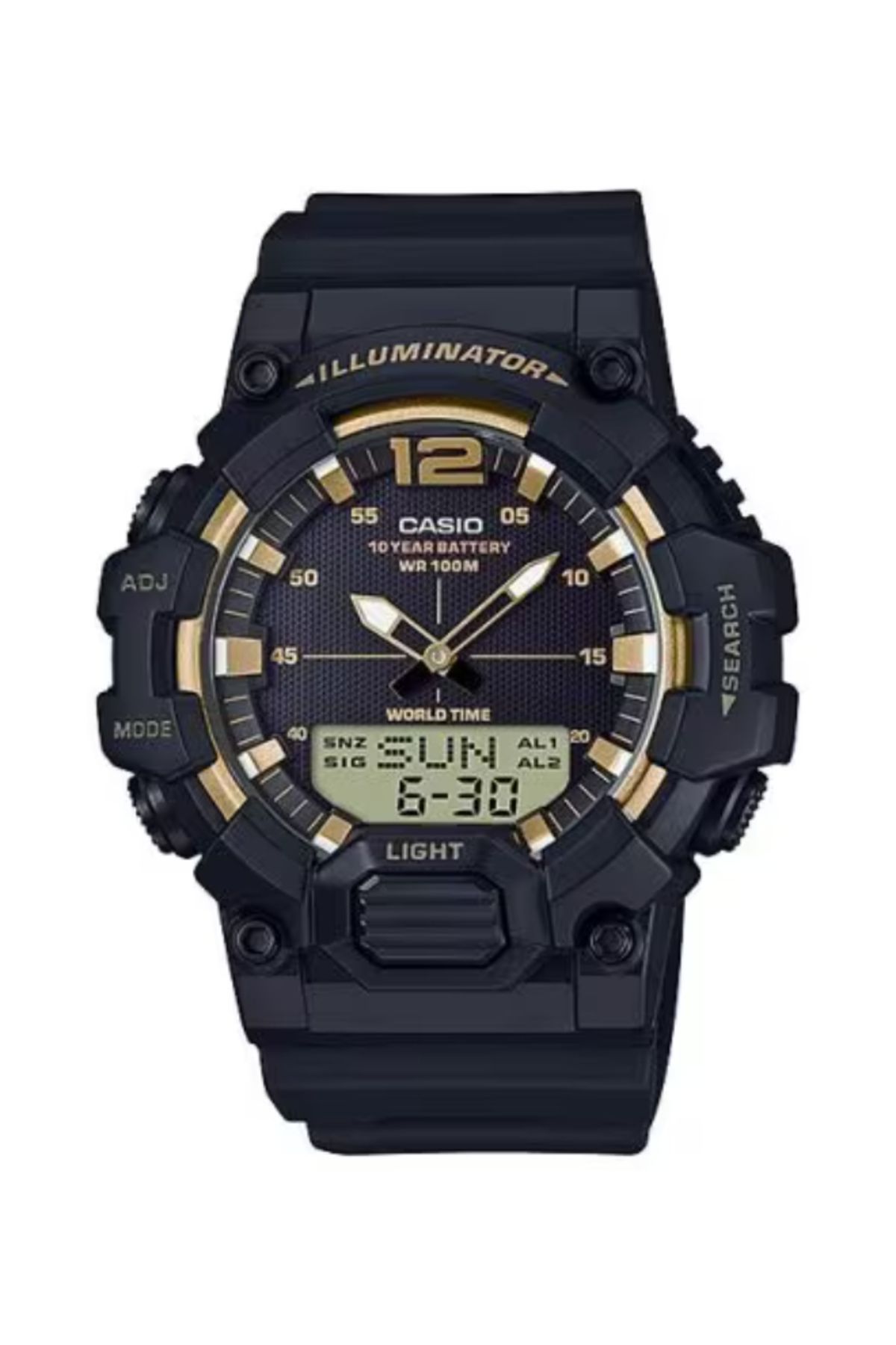 Casio-CASIO Men's Analog-Digital Black Dial Watch - HDC-700-9A 1