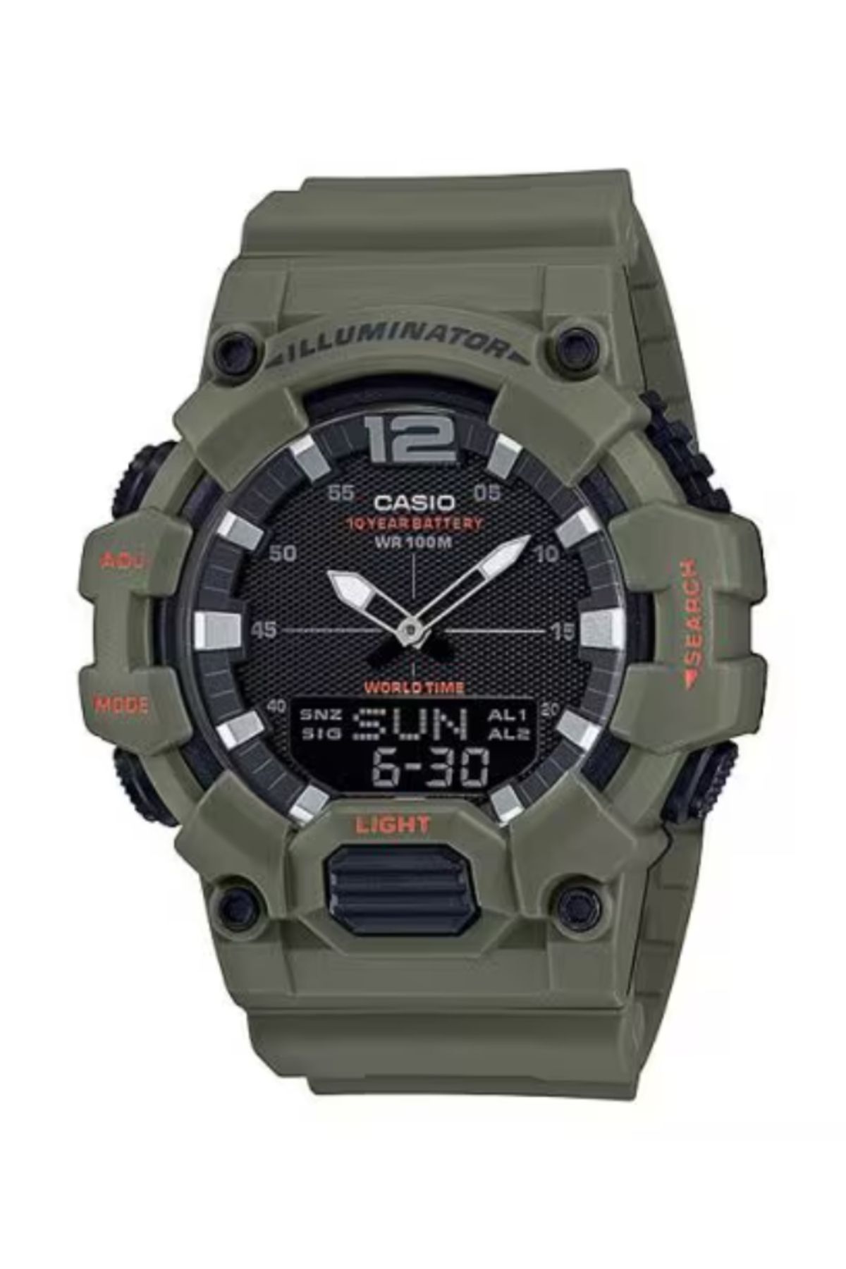 Casio-CASIO Men's Analog-Digital Black Dial Watch - HDC-700-3A2VDF 1