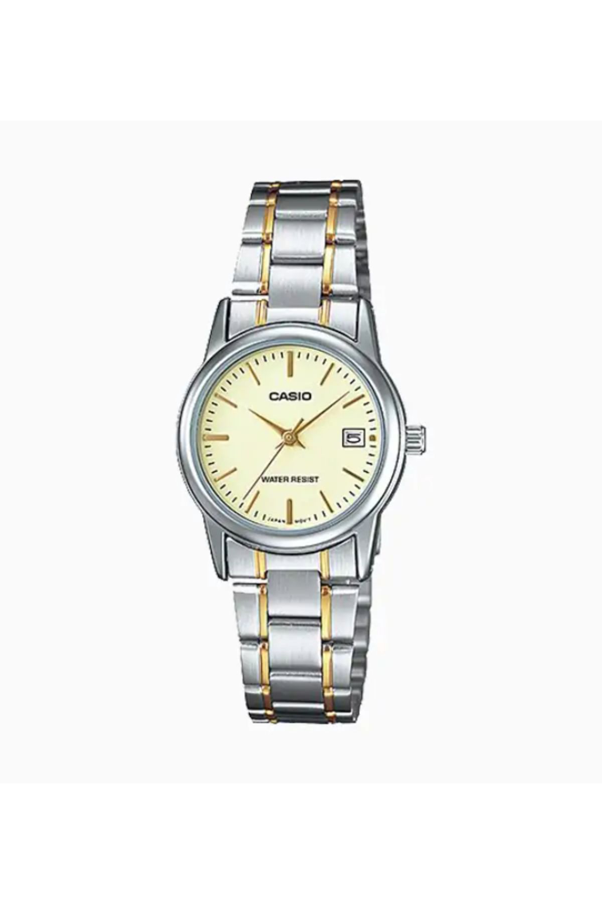 Casio-CASIO Women's Analog Beige Dial Watch - LTP-V002SG-9A 1