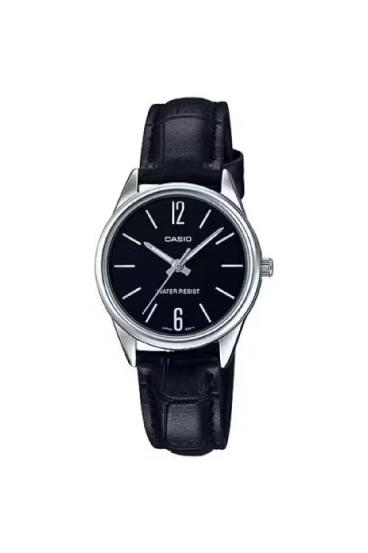 Casio-ساعة كاسيو النسائية التناظرية ذات الميناء الأسود - LTP-V005L-1B 1