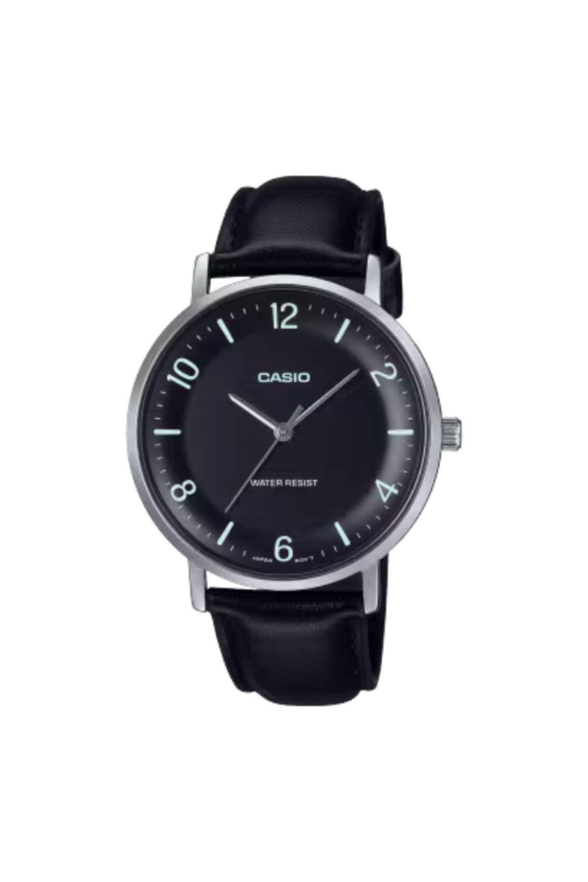 Casio-CASIO Men's Analog Black Dial Watch - MTP-VT03L-1BDF 1