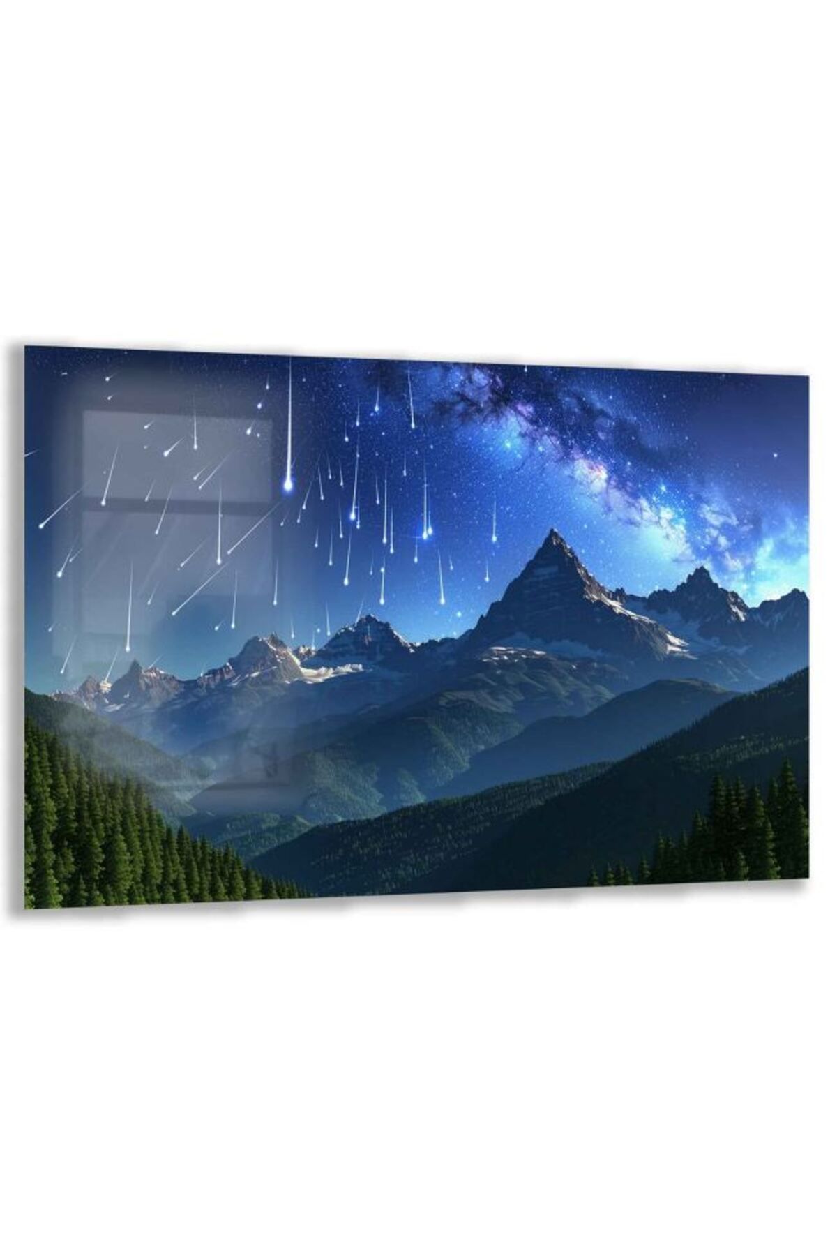Domovit Uzay ve Bilim Temalı Çocuk Odası Cam Tablo - Yatay Motif 01-057