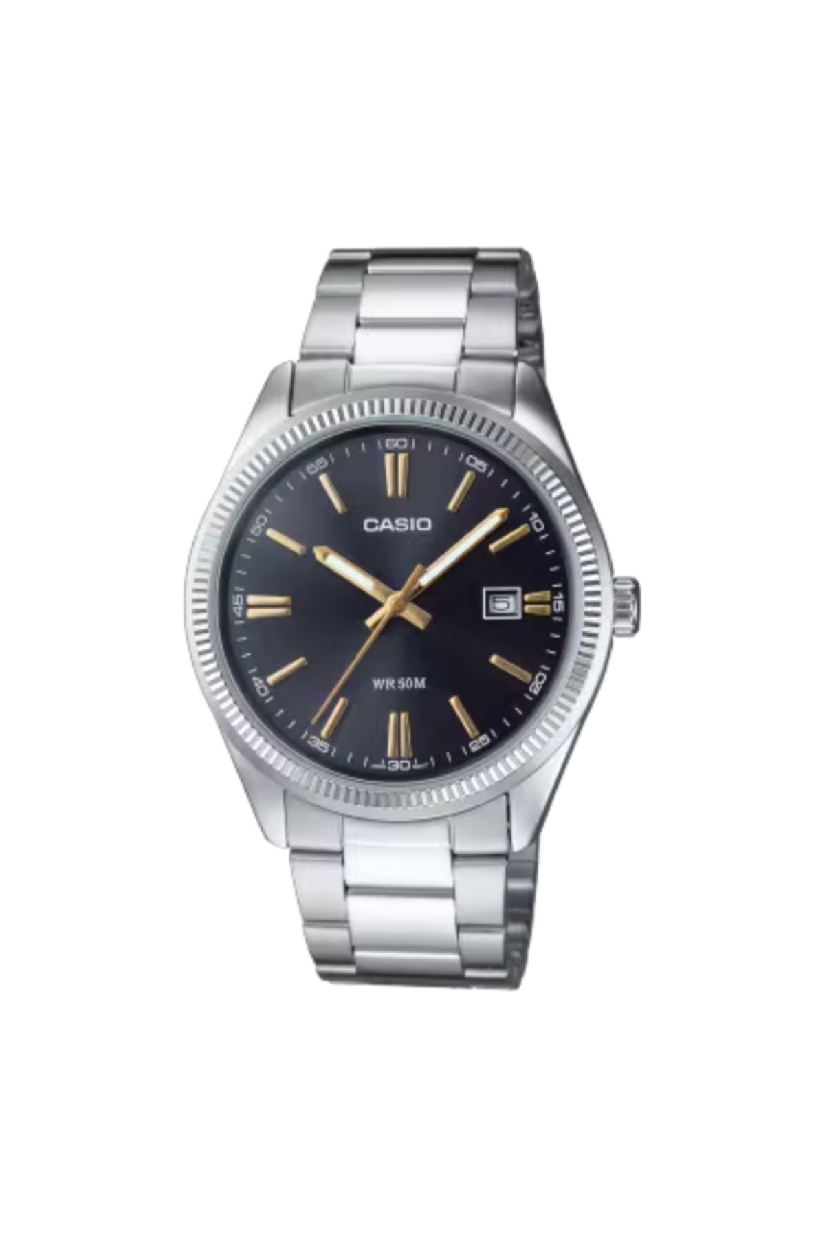 Casio-CASIO Men's Analog Black Dial Watch - MTP-1302D-1A2 1