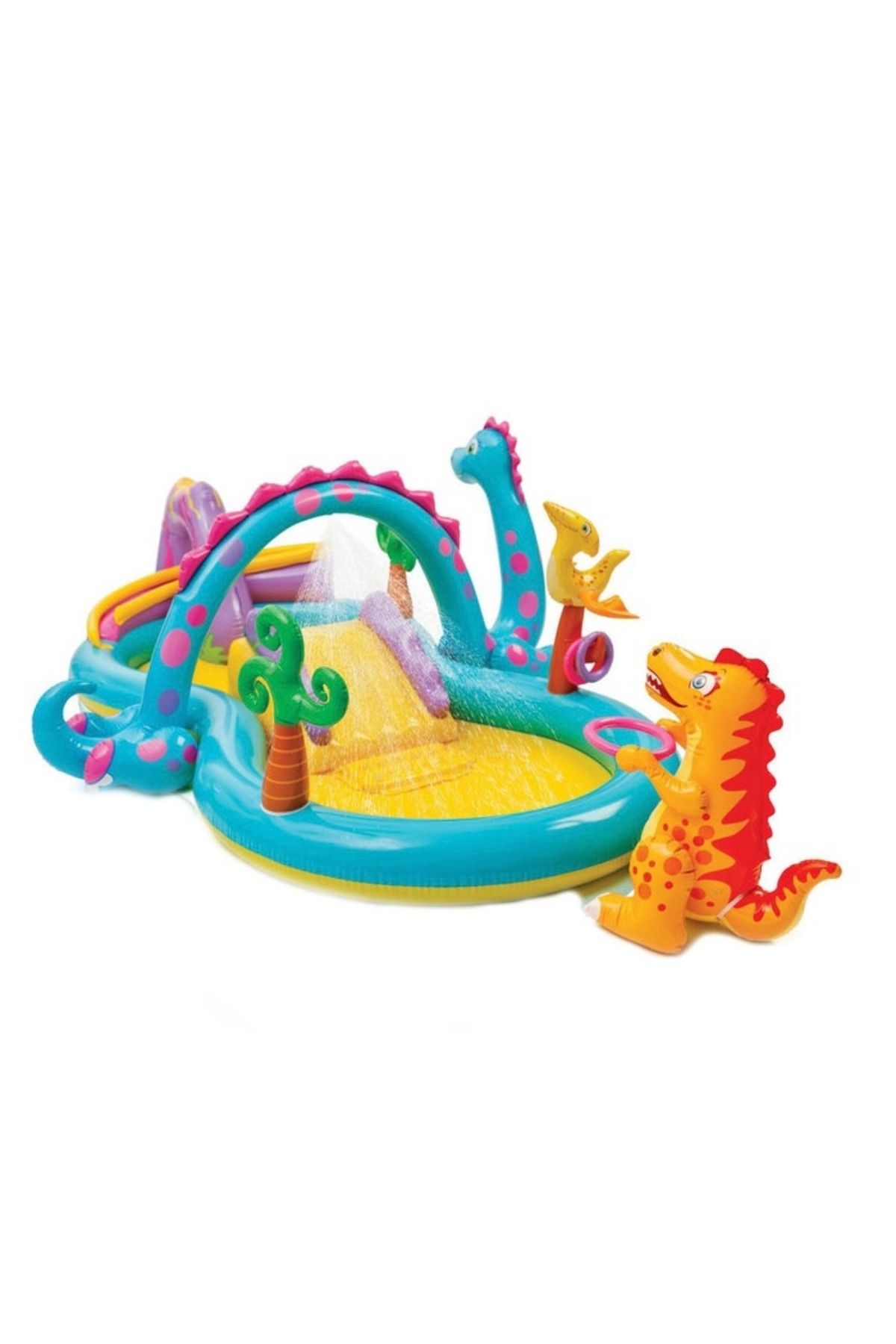 Intex-Dinoland Inflatable Pool, For Children, With Accessories, 302 X 229 X 112 Cm 1